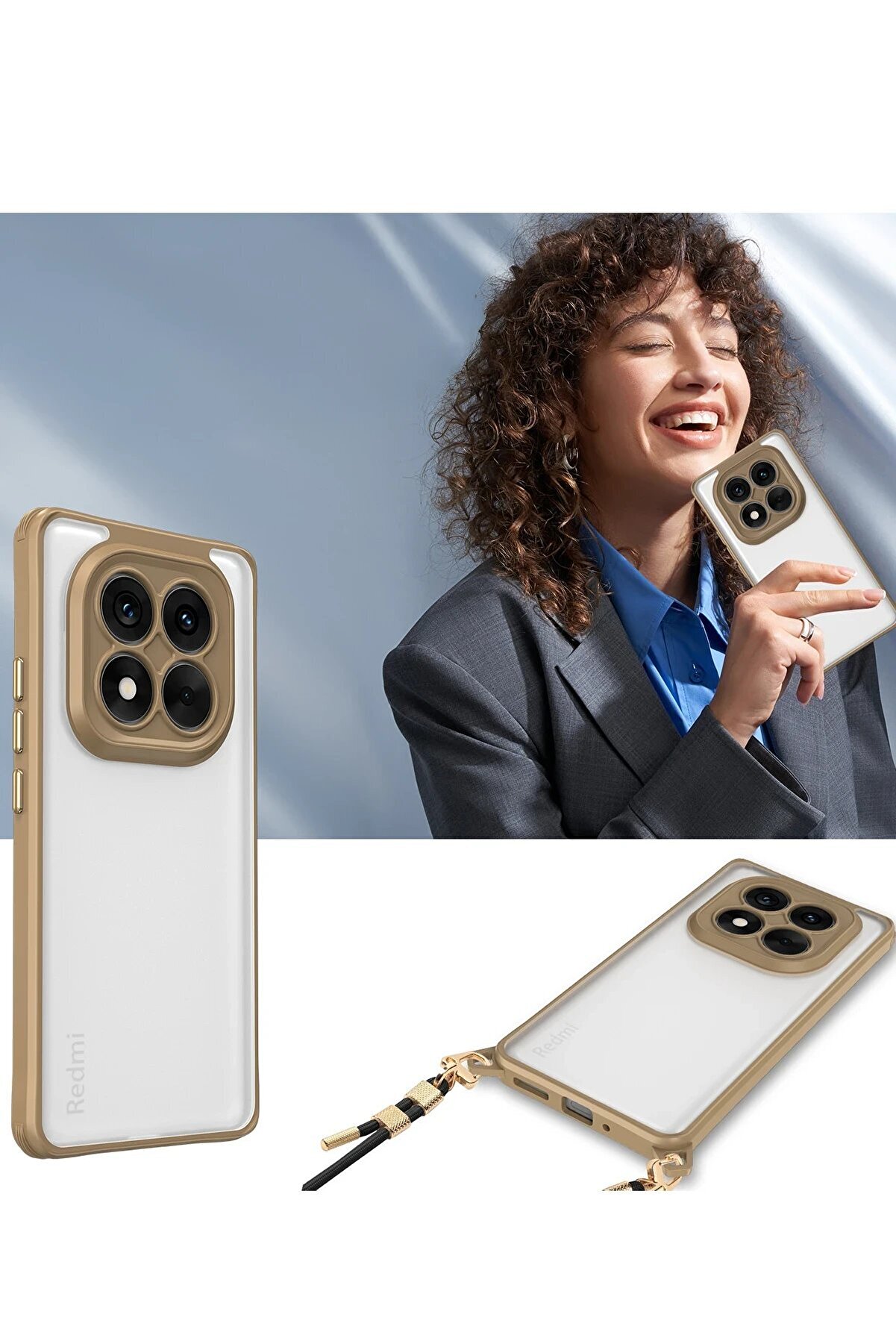 Xi̇aomi̇ Redmi̇ Note 14 Pro 5G Kılıf Penta Si̇li̇kon Kılıf - Ti̇tan Gri̇ - Dropx5187-8808