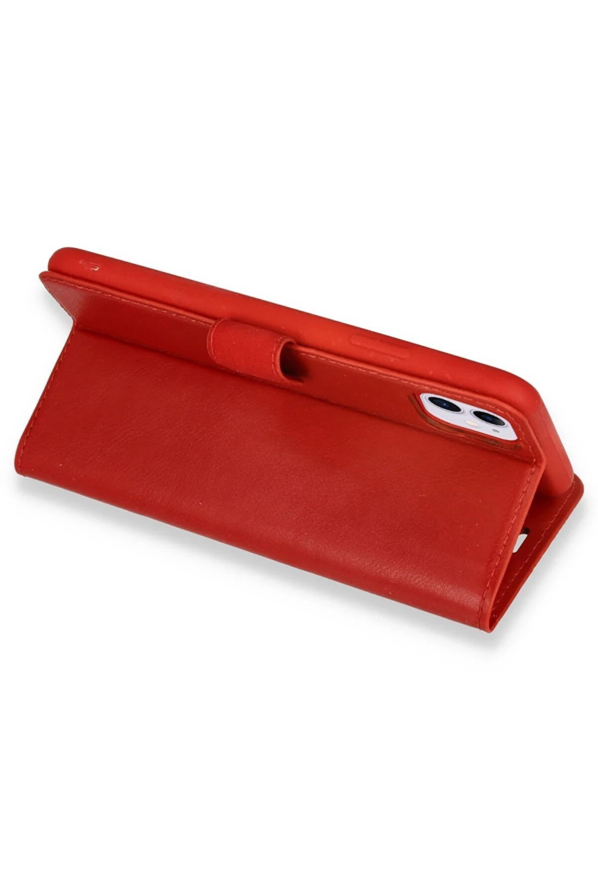 İphone 12 Mi̇ni̇ Kılıf Trend S Plus Kapaklı Kılıf - Kırmızı - Dropx3977-5037