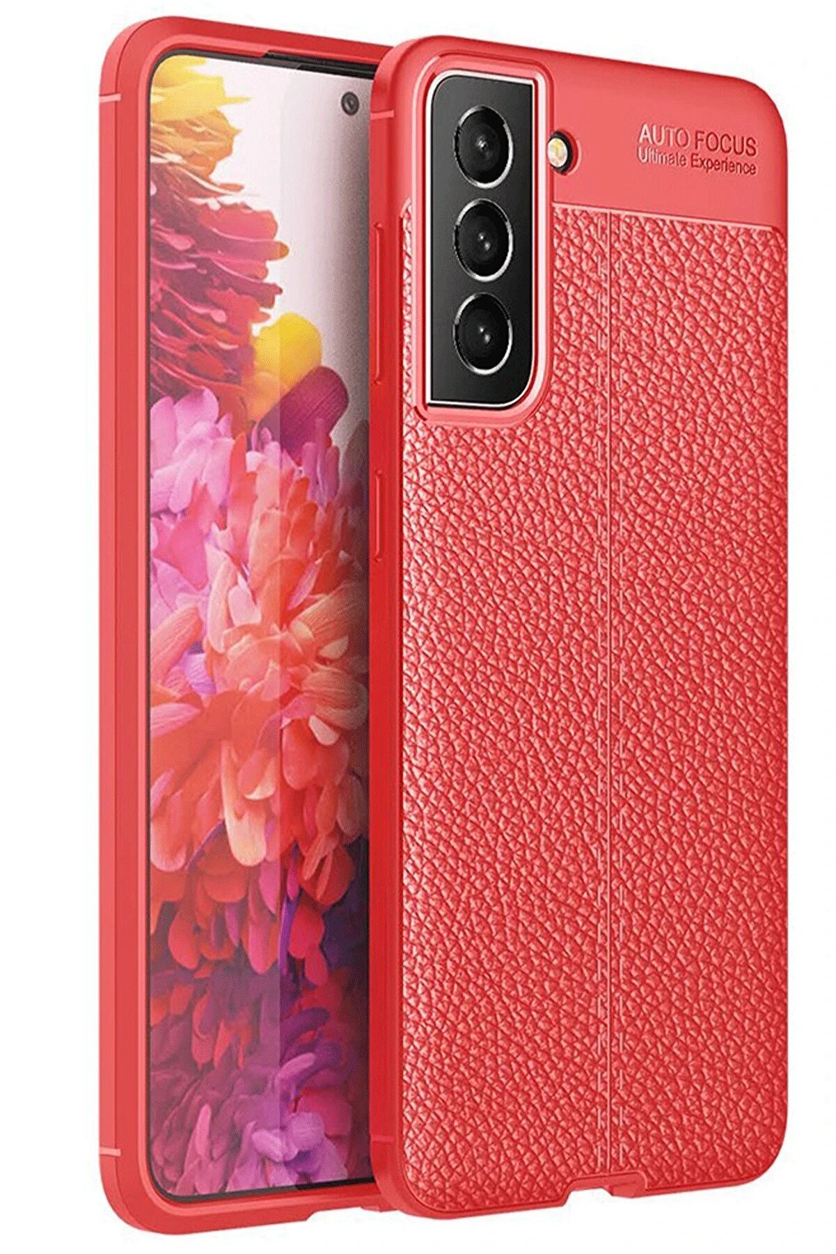 Samsung Galaxy S21 Fe Kılıf Auto Focus Kapak - Kırmızı - Dropx1429-4314