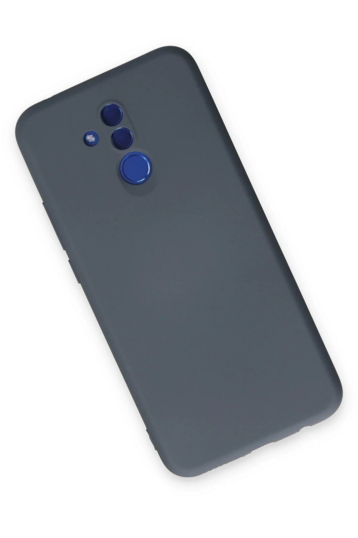 Huawei̇ Mate 20 Li̇te Kılıf Nano İ&ccedil;i̇ Kadi̇fe Si̇li̇kon - Gri̇ - Dropx7939-6692