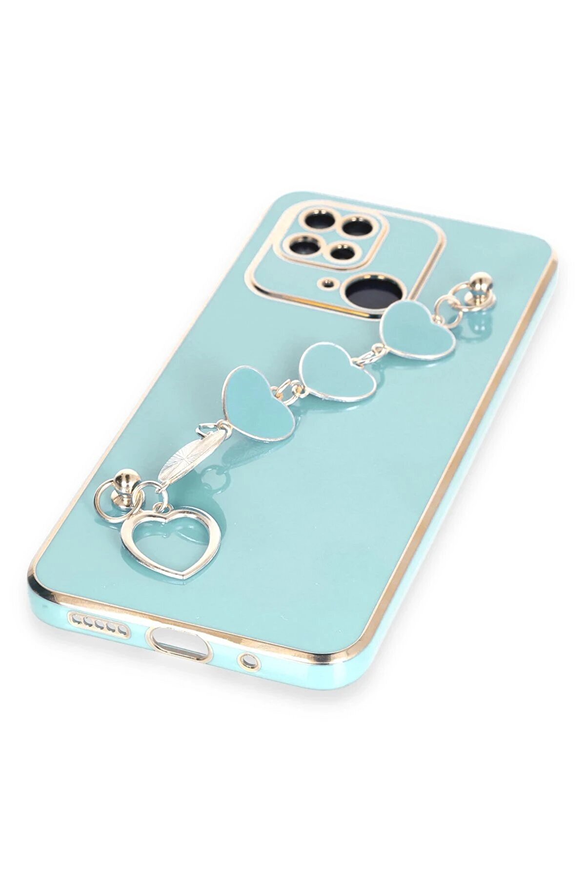 Xi̇aomi̇ Redmi̇ 10C Kılıf Esi̇la Si̇li̇kon - Su Yeşi̇li̇ - Dropx7911-4079