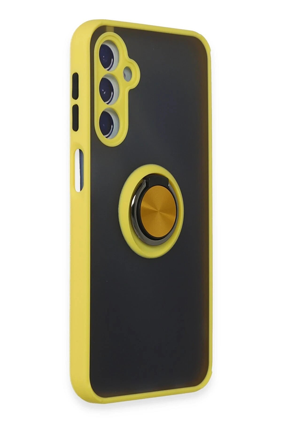 Samsung Galaxy M34 5G Kılıf Montreal Yüzüklü Si̇li̇kon Kapak - Sarı - Dropx8369-9909