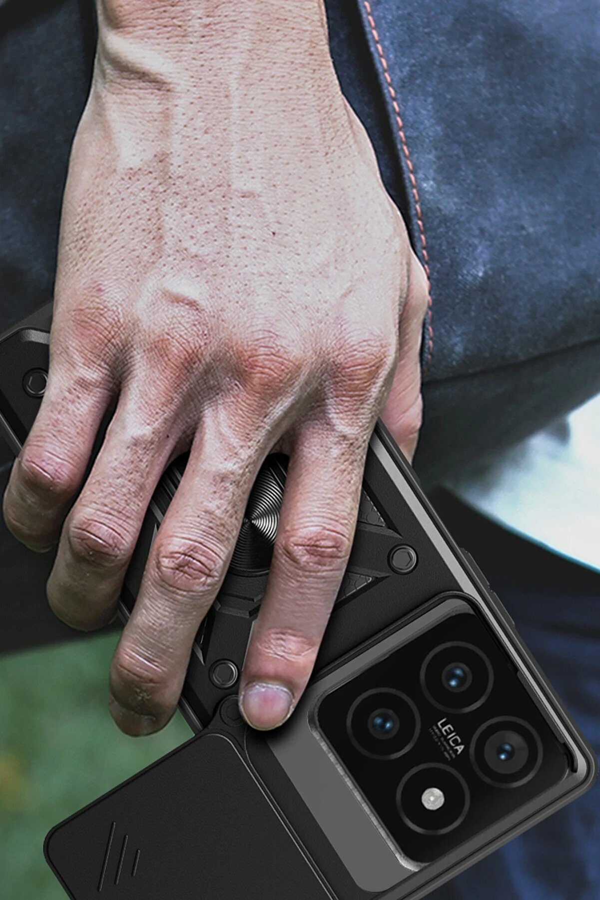 Xi̇aomi̇ Mi̇ 14T Pro Kılıf Pars Lens Y&uuml;z&uuml;kl&uuml; Si̇li̇kon - Yeşi̇l - Dropx2288-3427