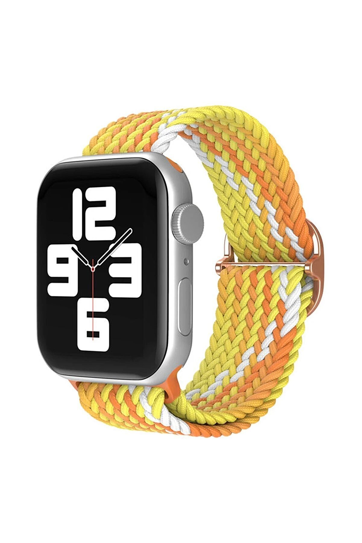 ykavm Newface Apple Watch 42mm Star Kordon - Turuncu-Sarı
