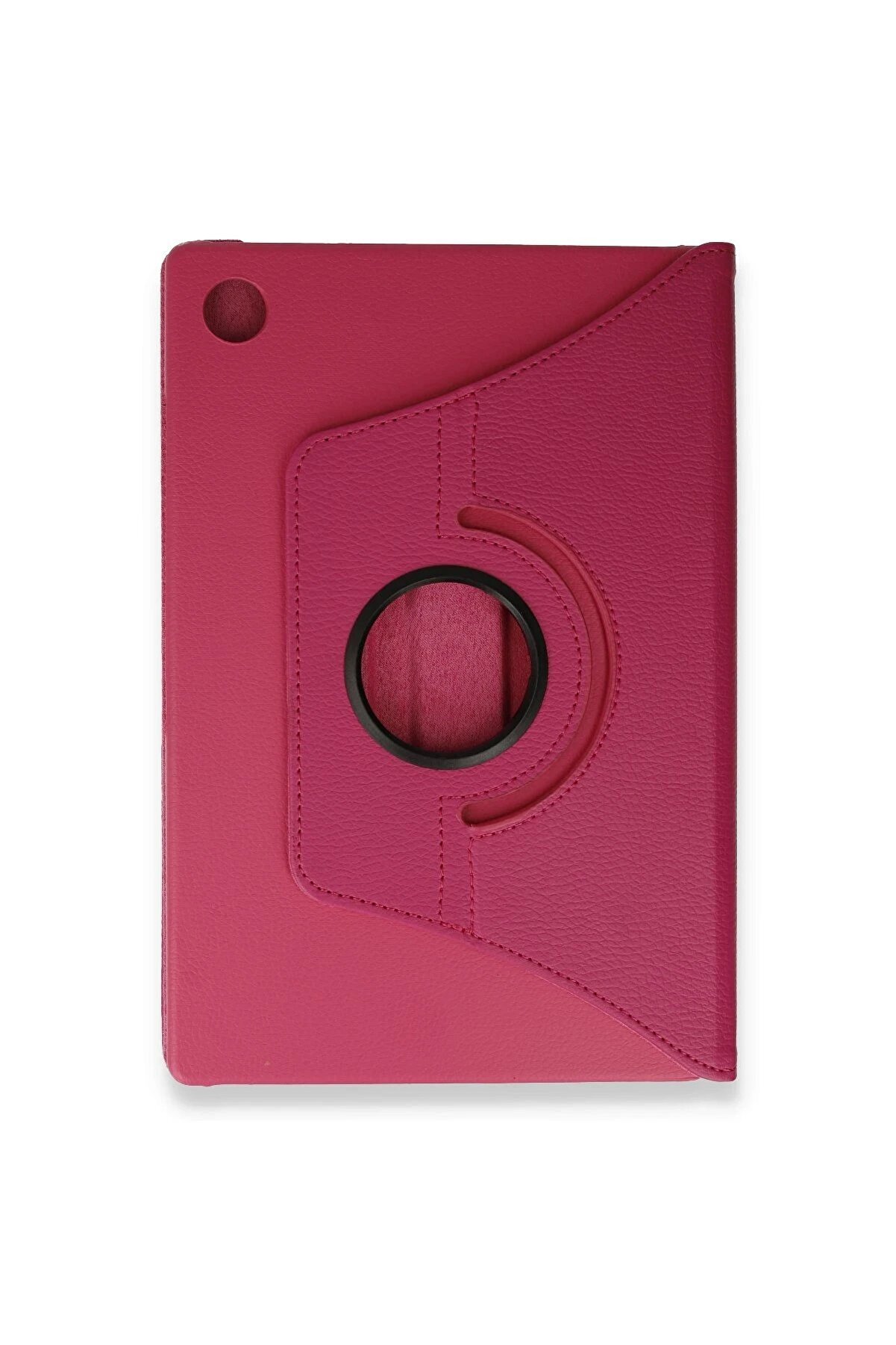 CepteToptan Newface Samsung Galaxy Tab A9 Plus Kılıf 360 Tablet Deri Kılıf - Pembe