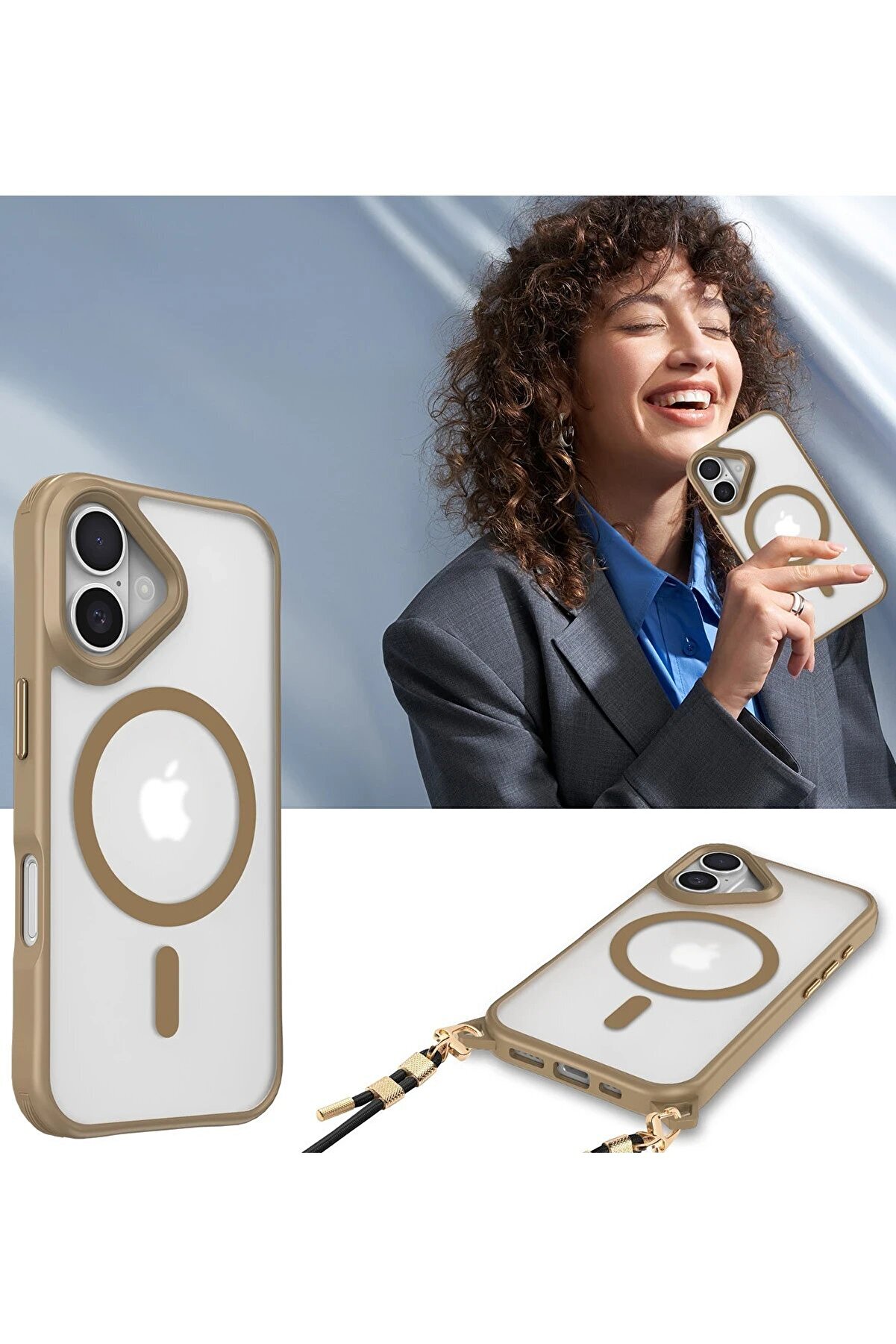 İphone 16 Kılıf Enka Magsafe Si̇li̇kon Kılıf - Laci̇vert - Dropx2428-3922