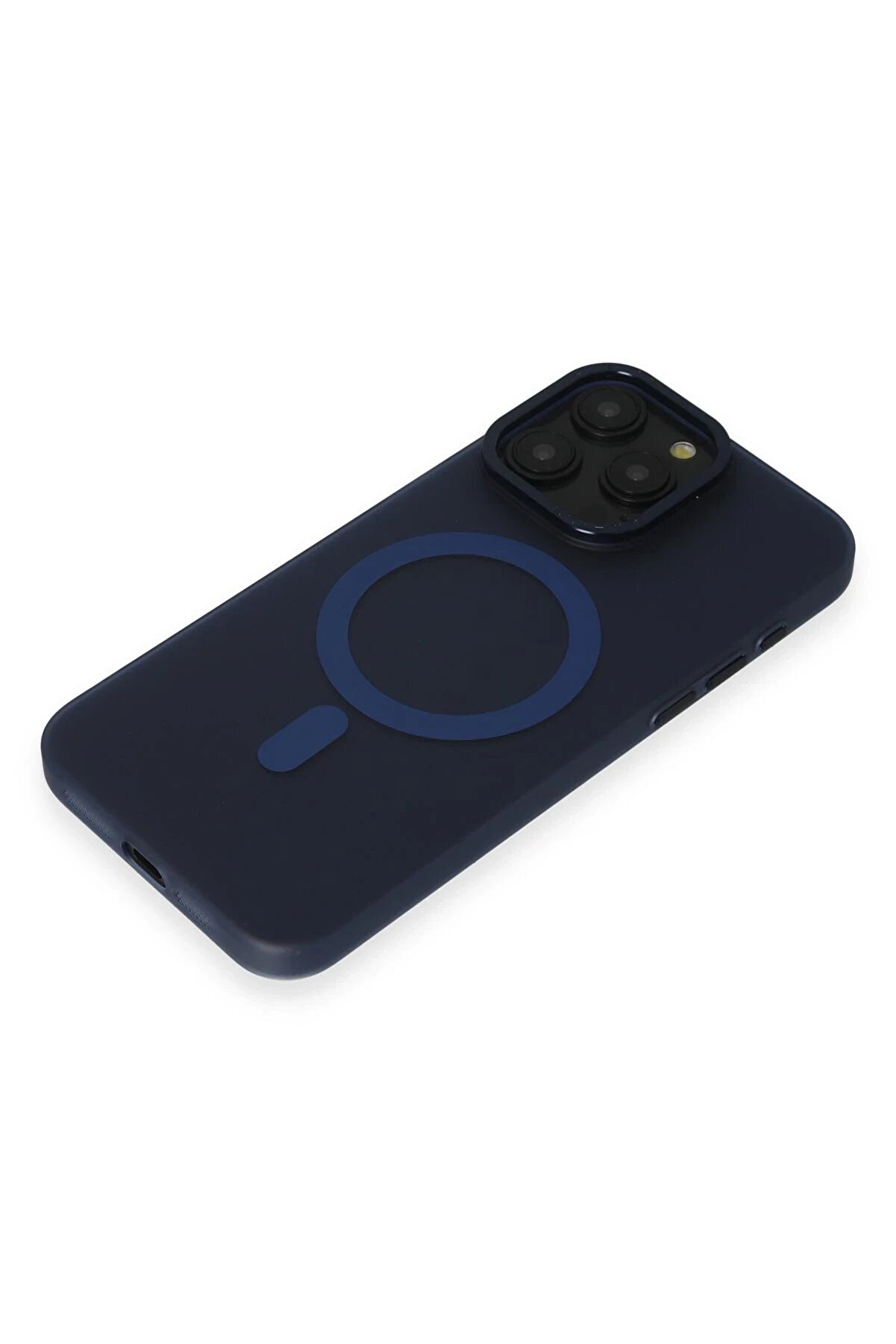 İphone 15 Pro Kılıf Lodos Magneti̇csafe Mat Kapak - Mavi̇ - Dropx2255-6592