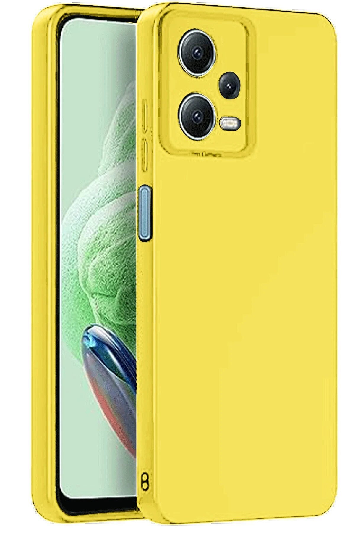 Xi̇aomi̇ Redmi̇ Note 12 Pro 5G Kılıf Nano İçi̇ Kadi̇fe Si̇li̇kon - Sarı - Dropx2552-5597