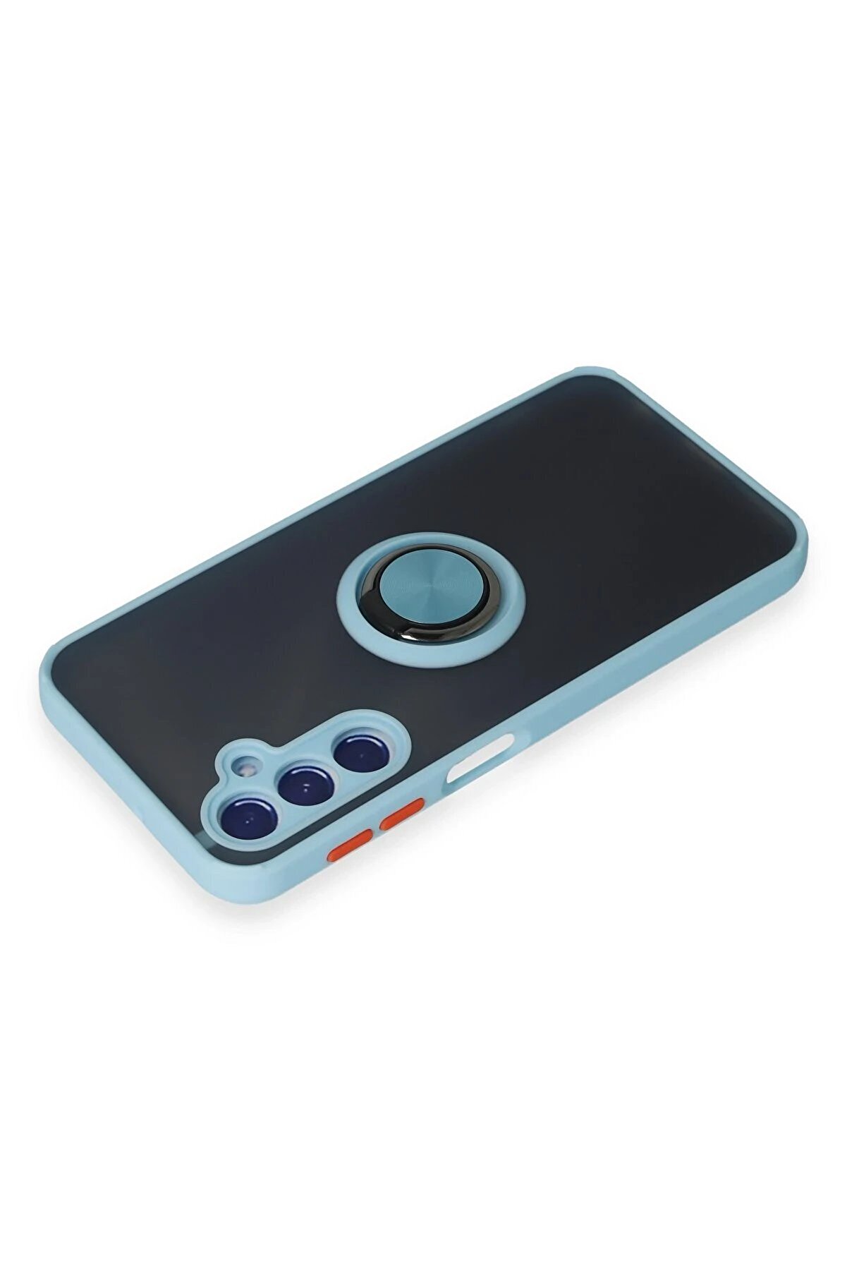 Samsung Galaxy M34 5G Kılıf Montreal Yüzüklü Si̇li̇kon Kapak - Buz Mavi̇ - Dropx5396-2970