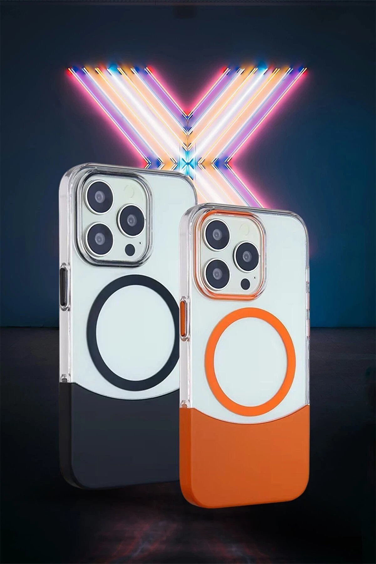 İphone 14 Pro Max Pc Sui̇t Magsafe Kapak - Turuncu - Dropx6362-9390