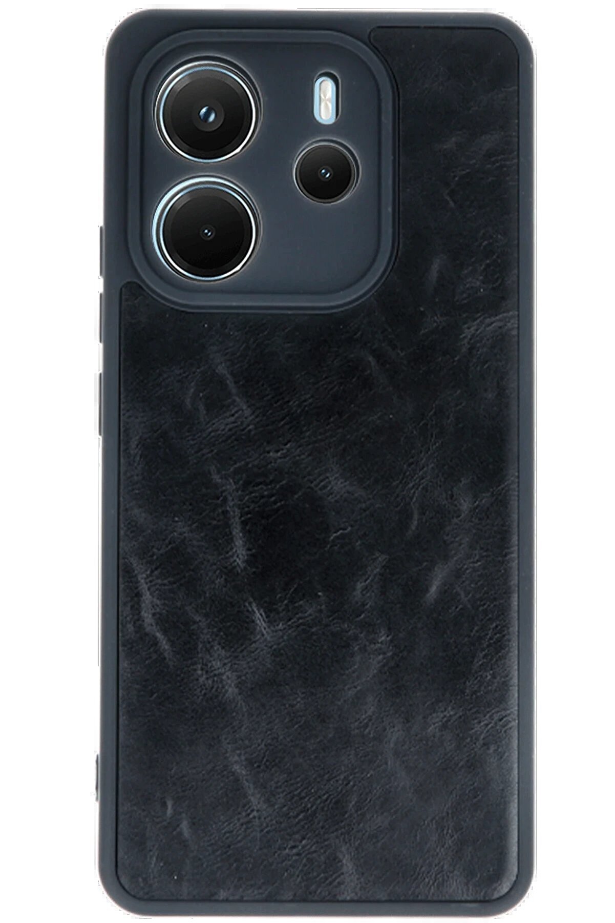 Xi̇aomi̇ Redmi̇ Note 14 4G Kılıf Aras Deri̇ Kapak - Si̇yah - Dropx5337-8236