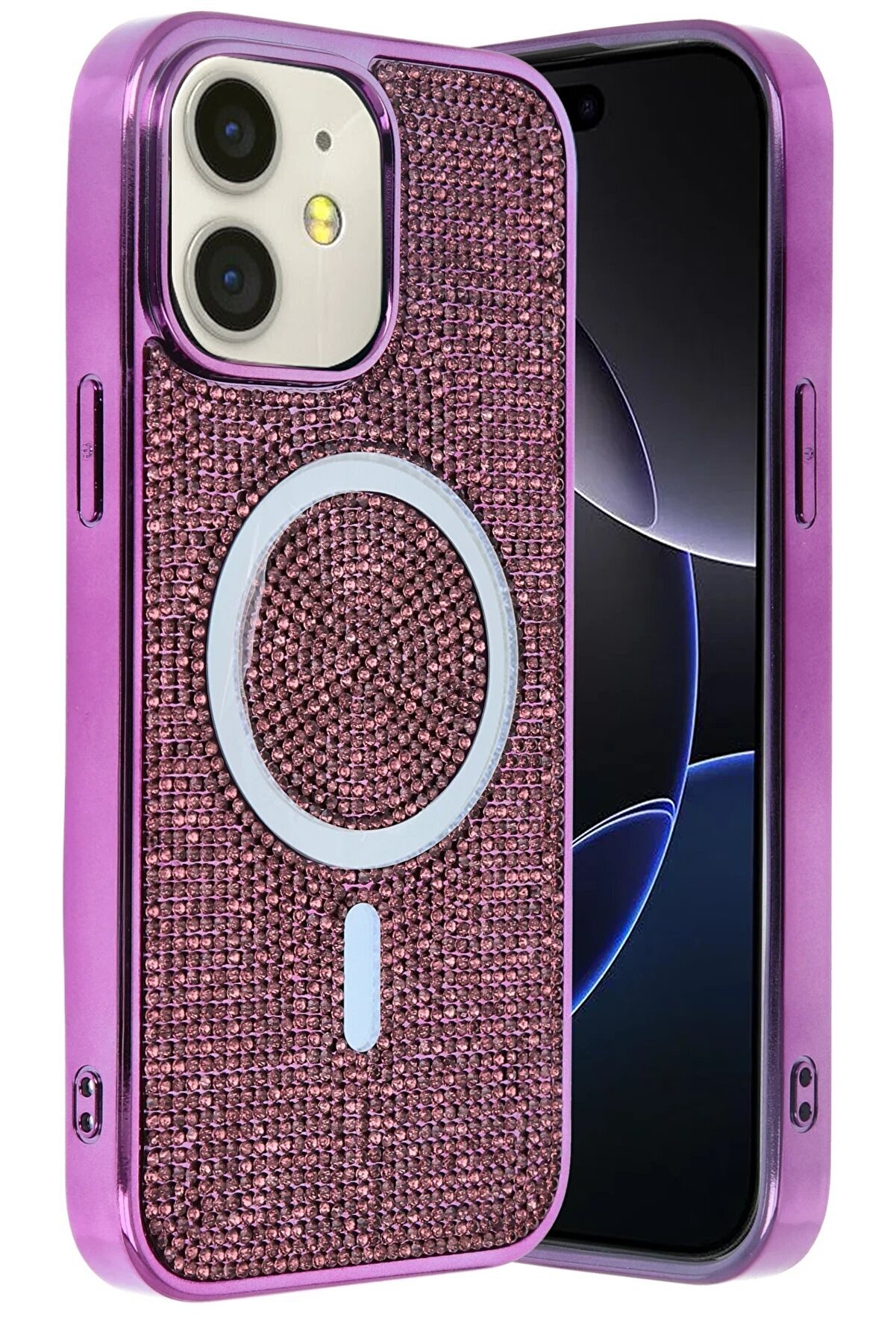 Apple İphone 11 Helen Magsafe Kapak - Deri̇n Mor - Dropx1504-1752