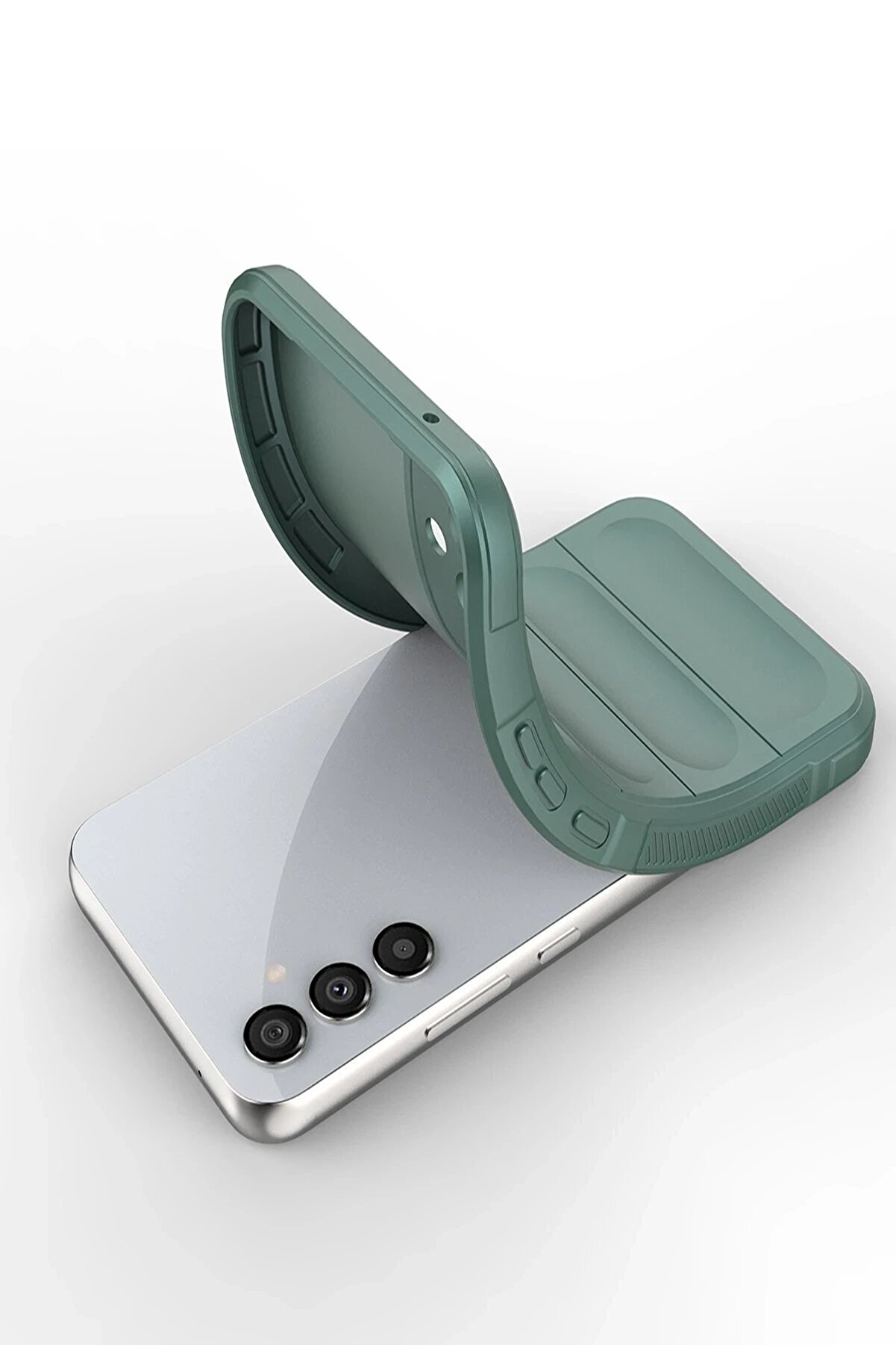 Samsung Galaxy A15 4G Kılıf Opti̇mum Si̇li̇kon - Koyu Yeşi̇l - Dropx2237-8985