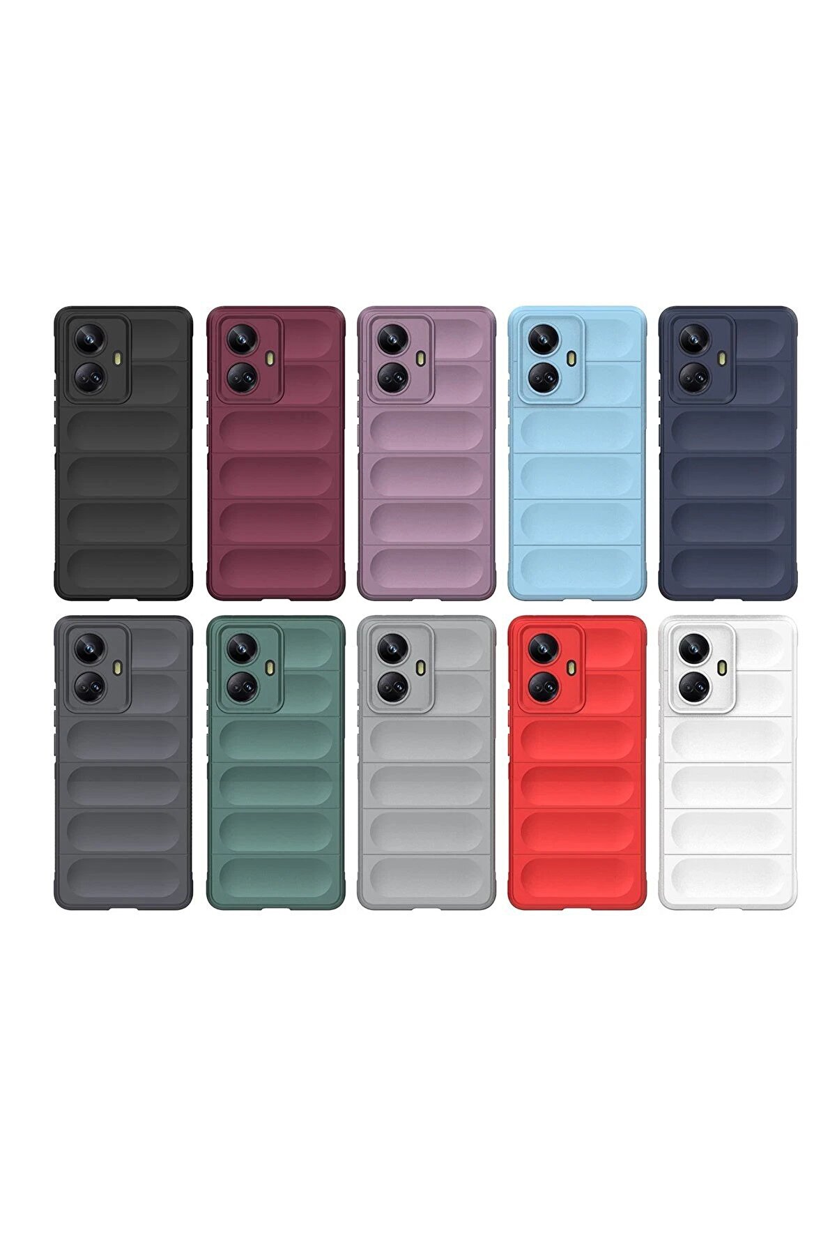 Realme 10 Pro 5G Kılıf Opti̇mum Si̇li̇kon - Si̇yah - Dropx4785-9686