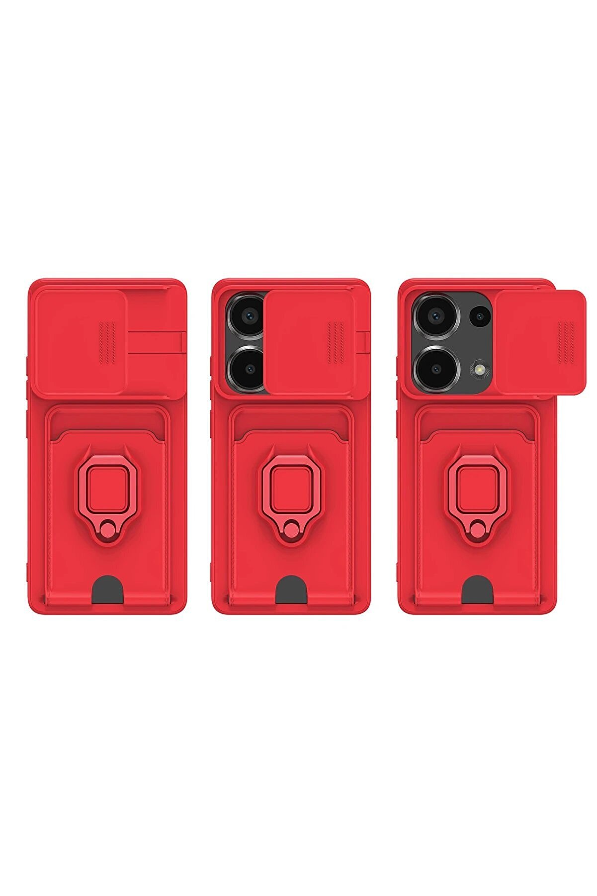 Xi̇aomi̇ Redmi̇ Note 13 Pro 4G Kılıf Zuma Kartvi̇zi̇tli̇ Y&uuml;z&uuml;kl&uuml; Si̇li̇kon - Li̇la - Dropx2130-5951