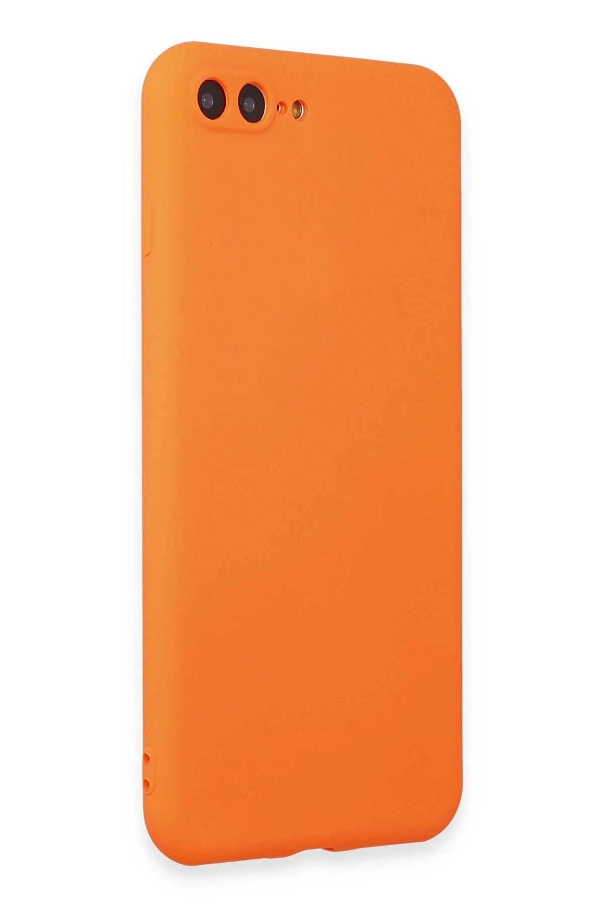 İphone 7 Plus Kılıf Fi̇rst Si̇li̇kon - Parlak Turuncu - Dropx6976-1729