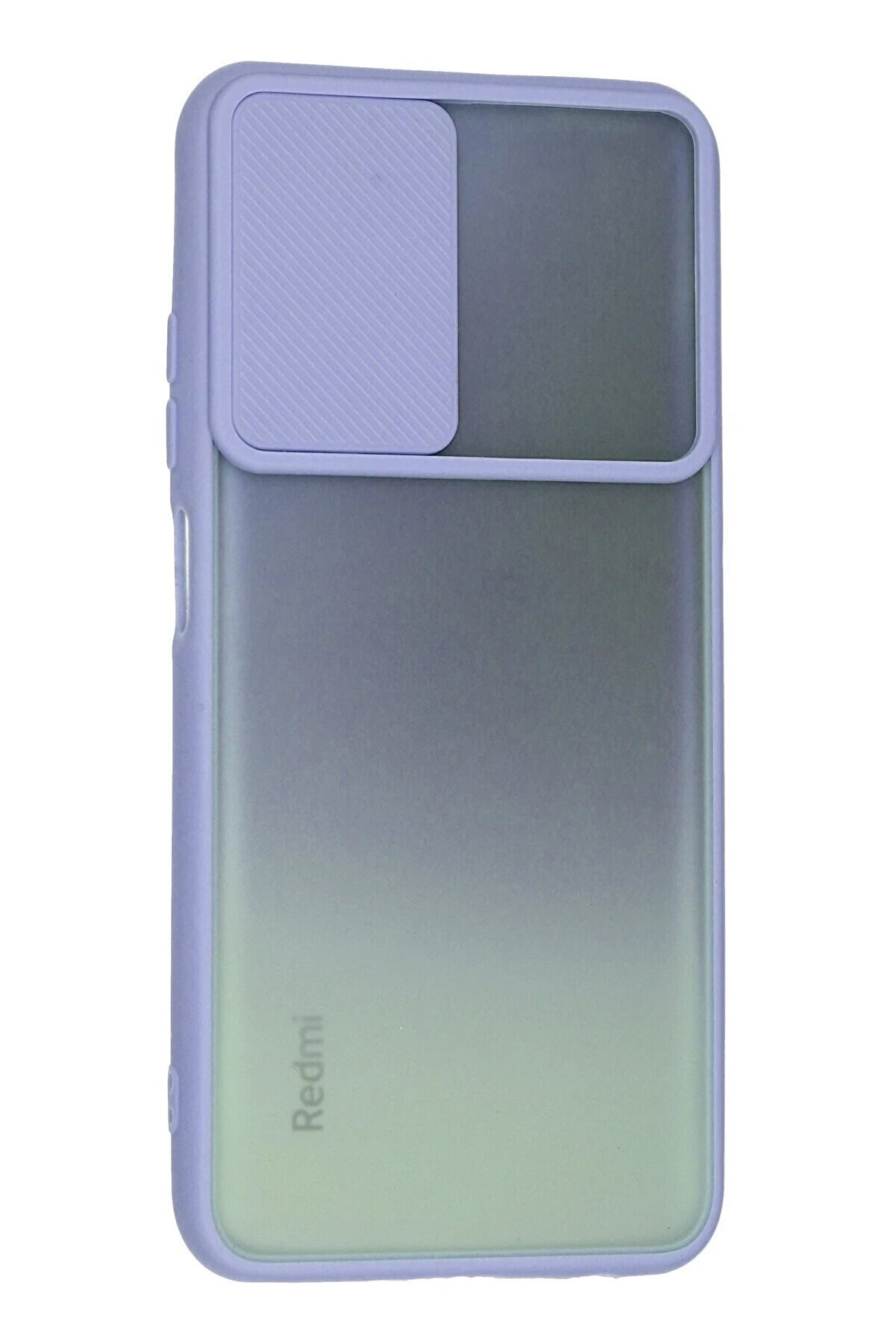 Xi̇aomi̇ Redmi̇ Note 10 Kılıf Palm Buzlu Kamera Sürgülü Si̇li̇kon - Li̇la - Dropx7345-9485