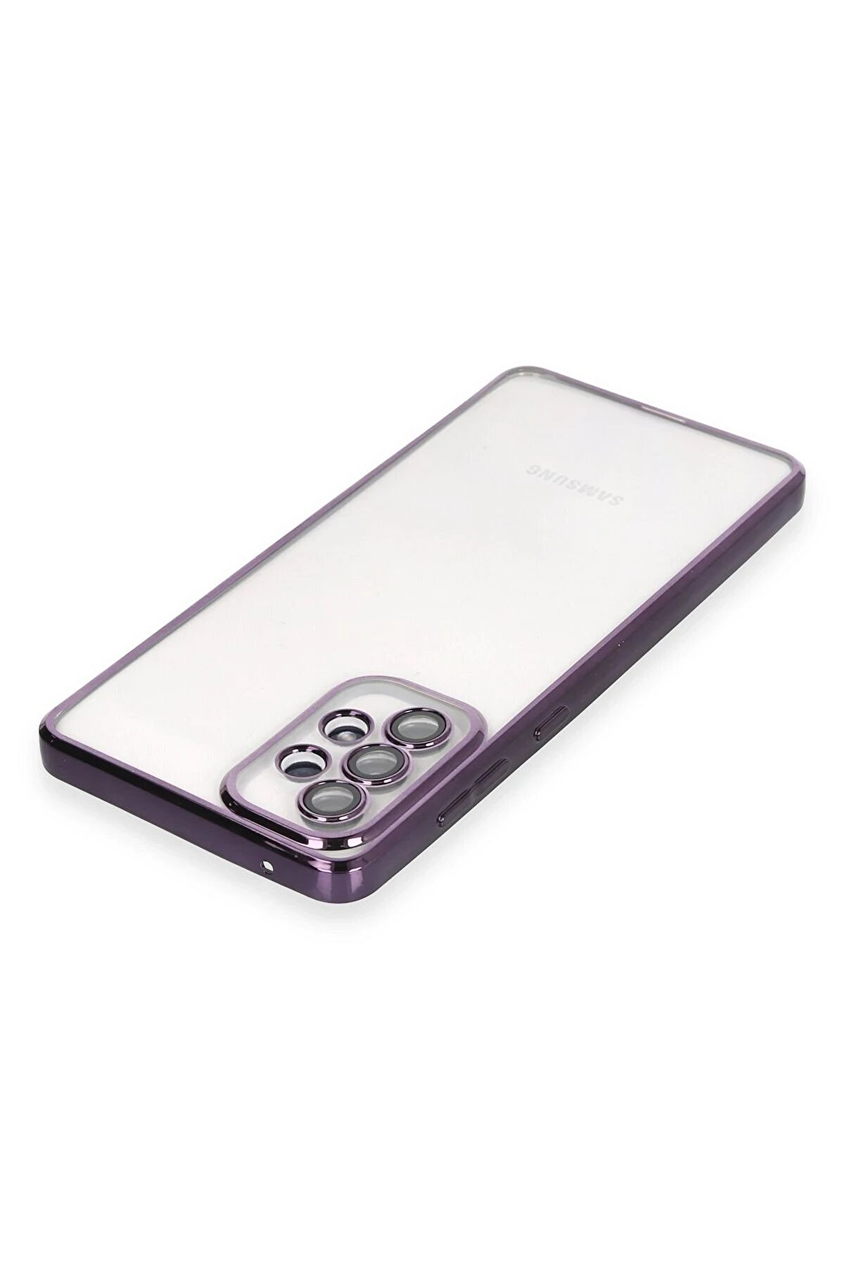 Samsung Galaxy A33 5G Kılıf Lensli̇ Si̇li̇kon - Mor - Dropx7244-5497