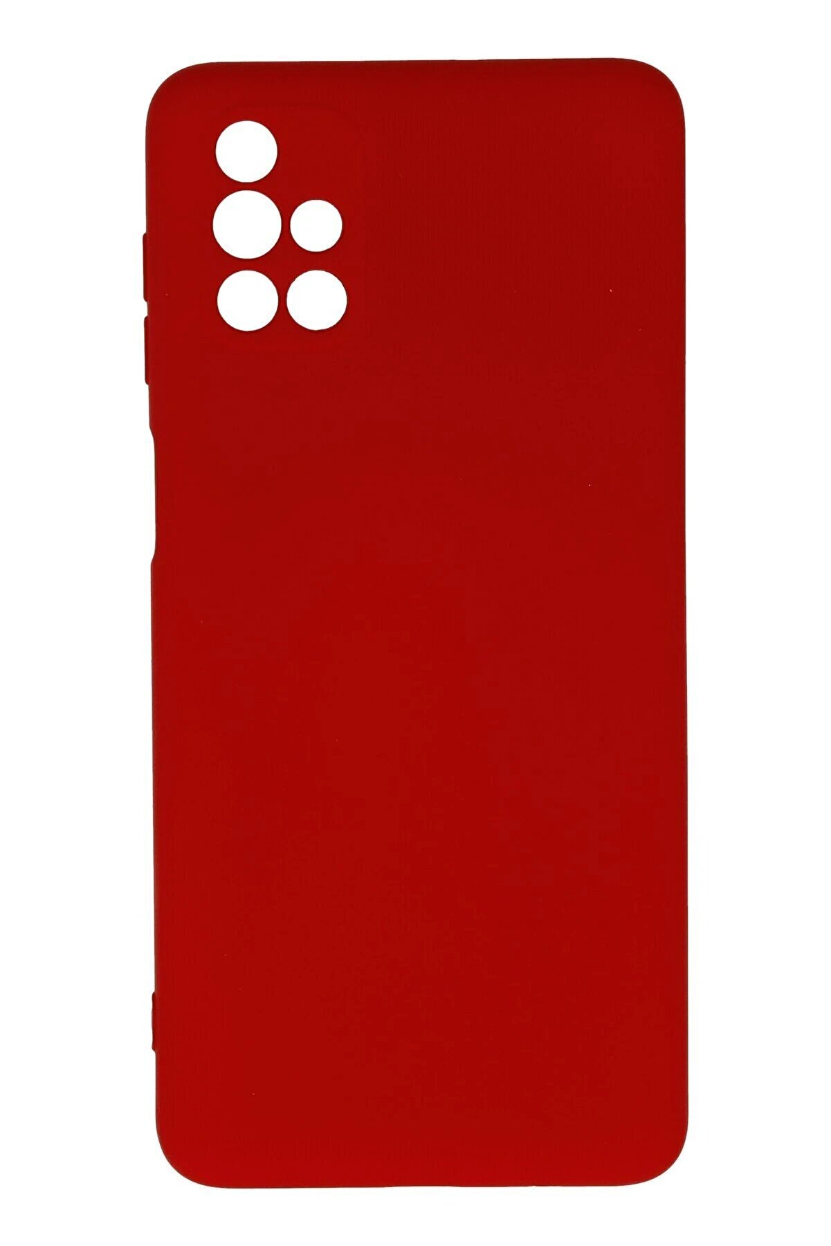 CepteToptan Samsung Galaxy M51 Kılıf Nano içi Kadife Silikon - Kırmızı - DROPX8048-5953