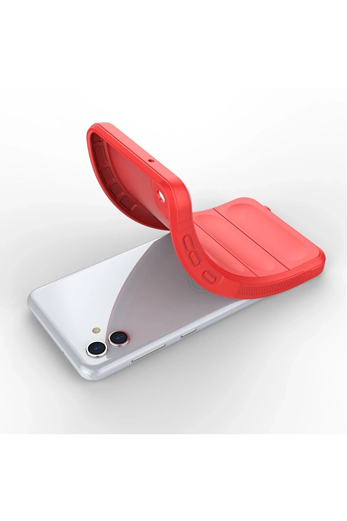 Samsung Galaxy A04 Kılıf Opti̇mum Si̇li̇kon - Kırmızı - Dropx9984-8220