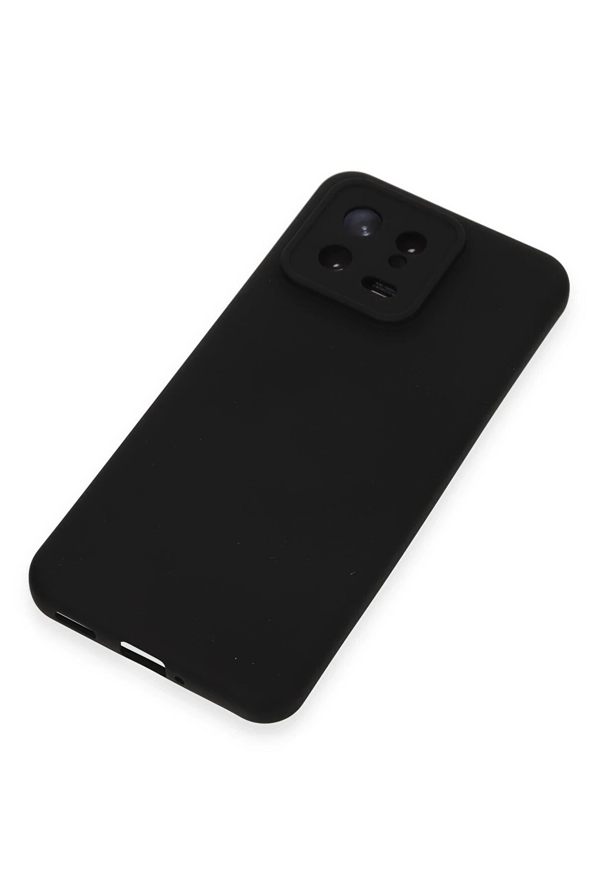 Xi̇aomi̇ Mi̇ 13 Kılıf Nano İçi̇ Kadi̇fe Si̇li̇kon - Si̇yah - Dropx3172-6323