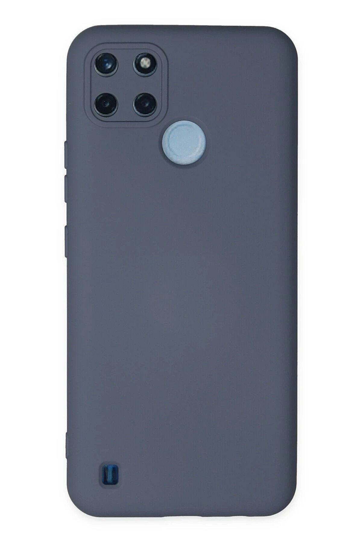 CepteToptan Realme C25Y Kılıf Nano içi Kadife Silikon - Gri - DROPX6299-6947