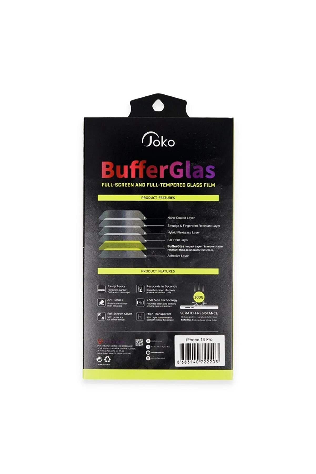 İphone 16 Pro Buffer Cam Ekran Koruyucu - Si̇yah - Dropx3975-3406