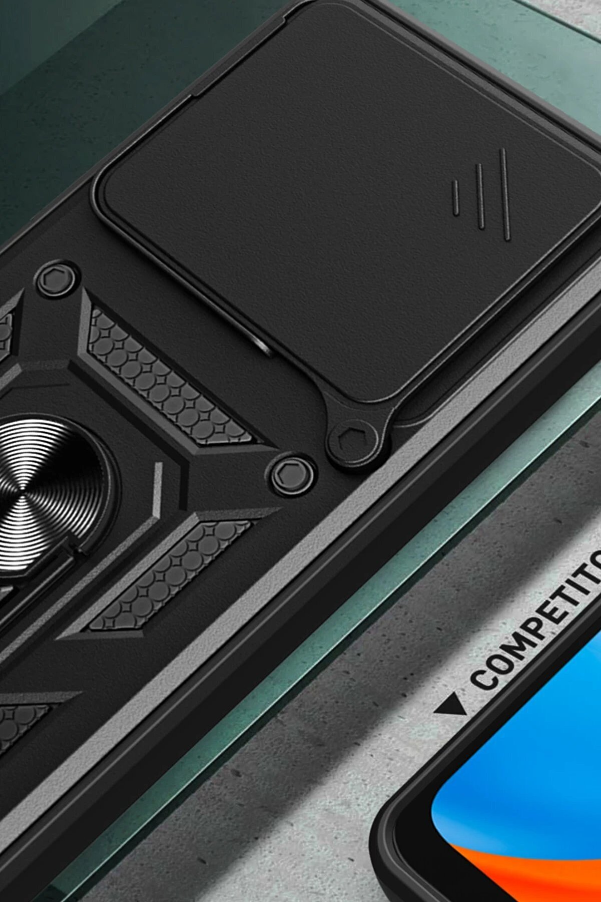 Xi̇aomi̇ Mi̇ 14T Pro Kılıf Pars Lens Yüzüklü Si̇li̇kon - Kırmızı - Dropx1925-7012