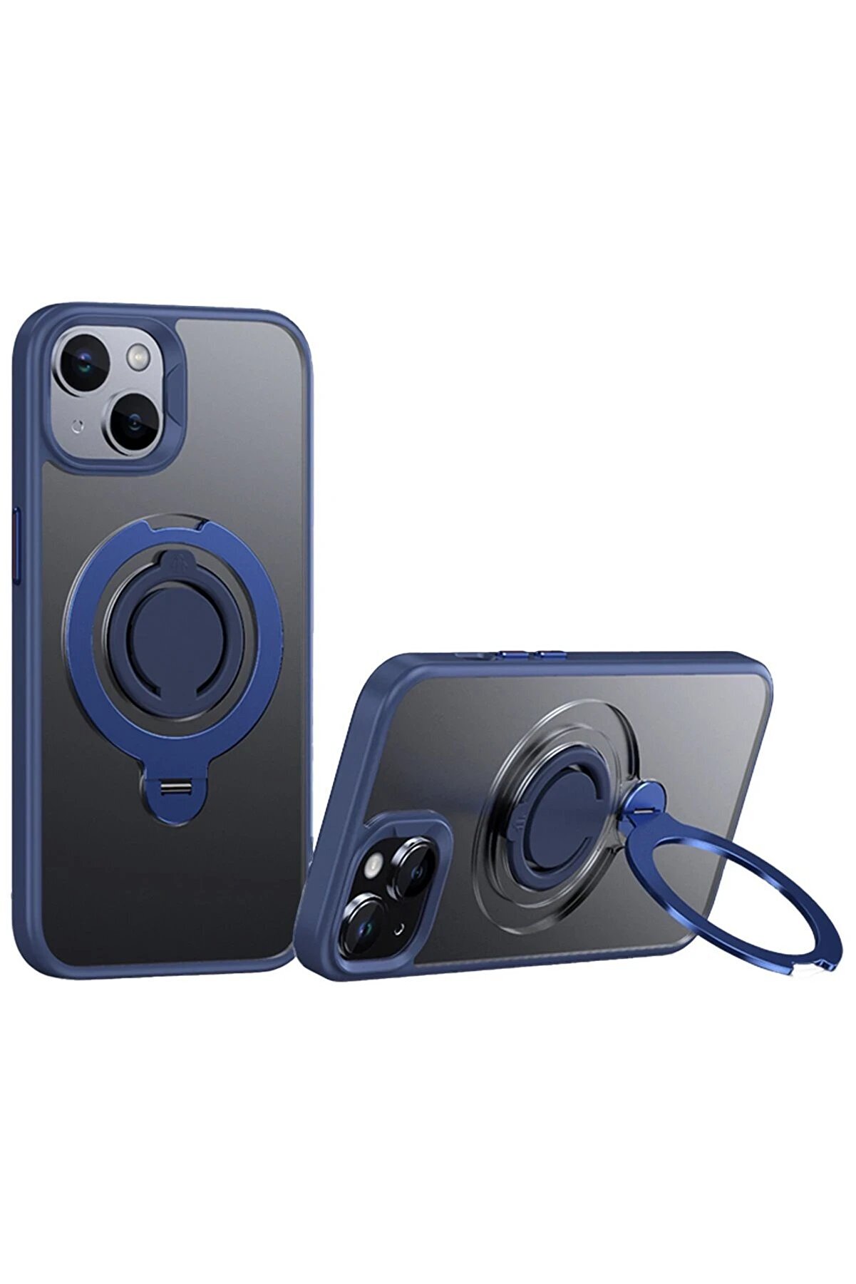 İphone 12 Avatar 360 Dönen Magsafe Kapak - Laci̇vert - Brh024448-4615