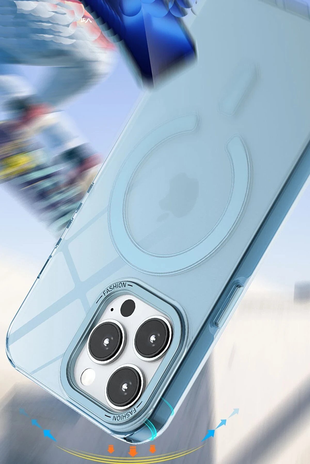 İphone 14 Pro Kılıf Troy Magsafe Kapak - Pembe - Dropx6550-2309