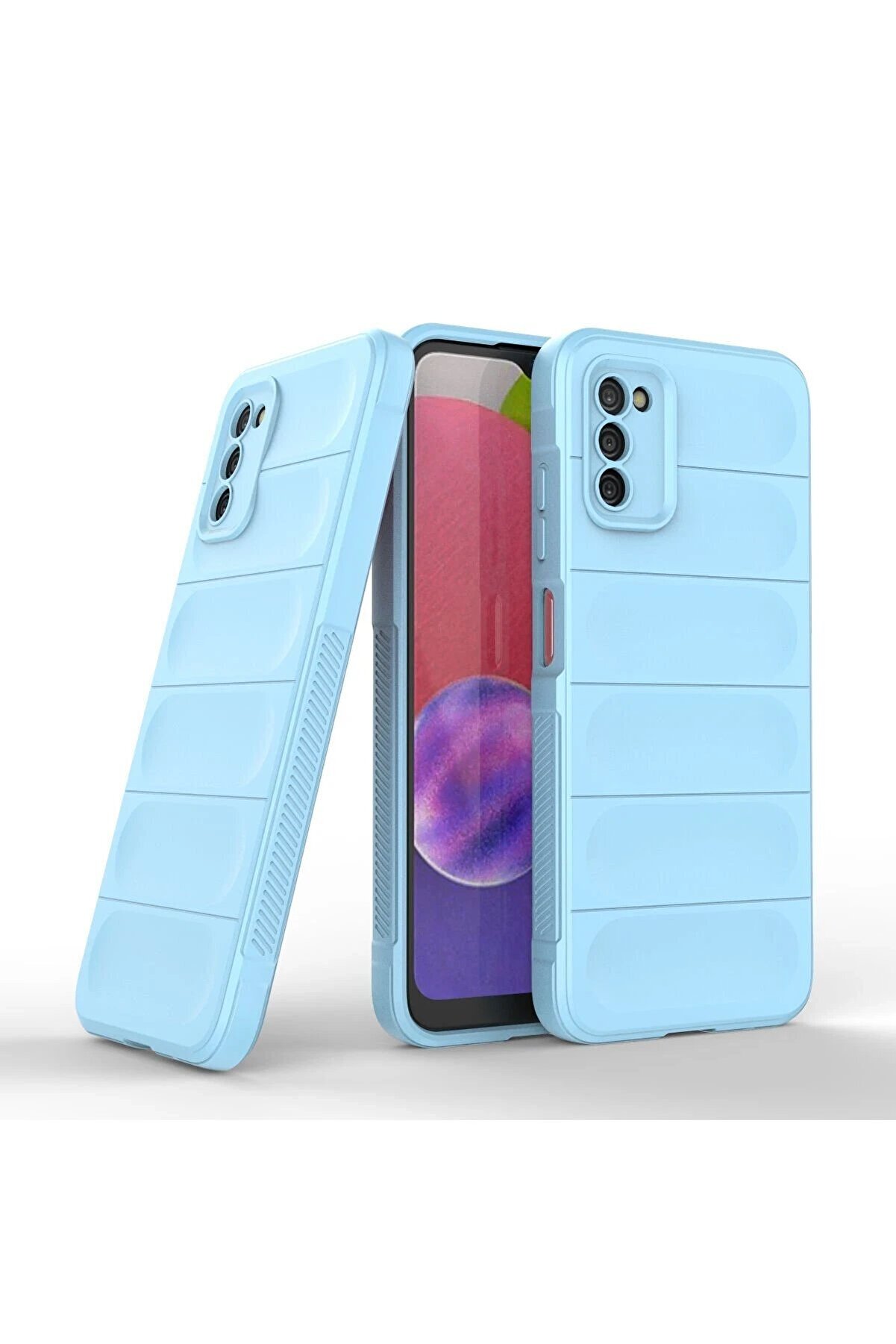 Samsung Galaxy A03S Kılıf Opti̇mum Si̇li̇kon - Sky Blue - Dropx6908-1705