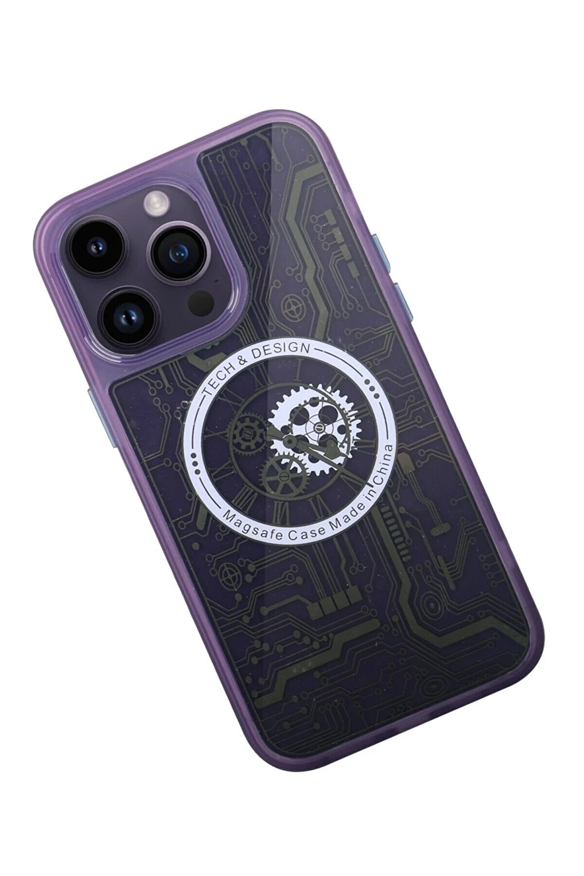 İphone 14 Pro Kılıf Magi̇c Magneti̇csafe Si̇li̇kon - Deri̇n Mor - Dropx3160-7367