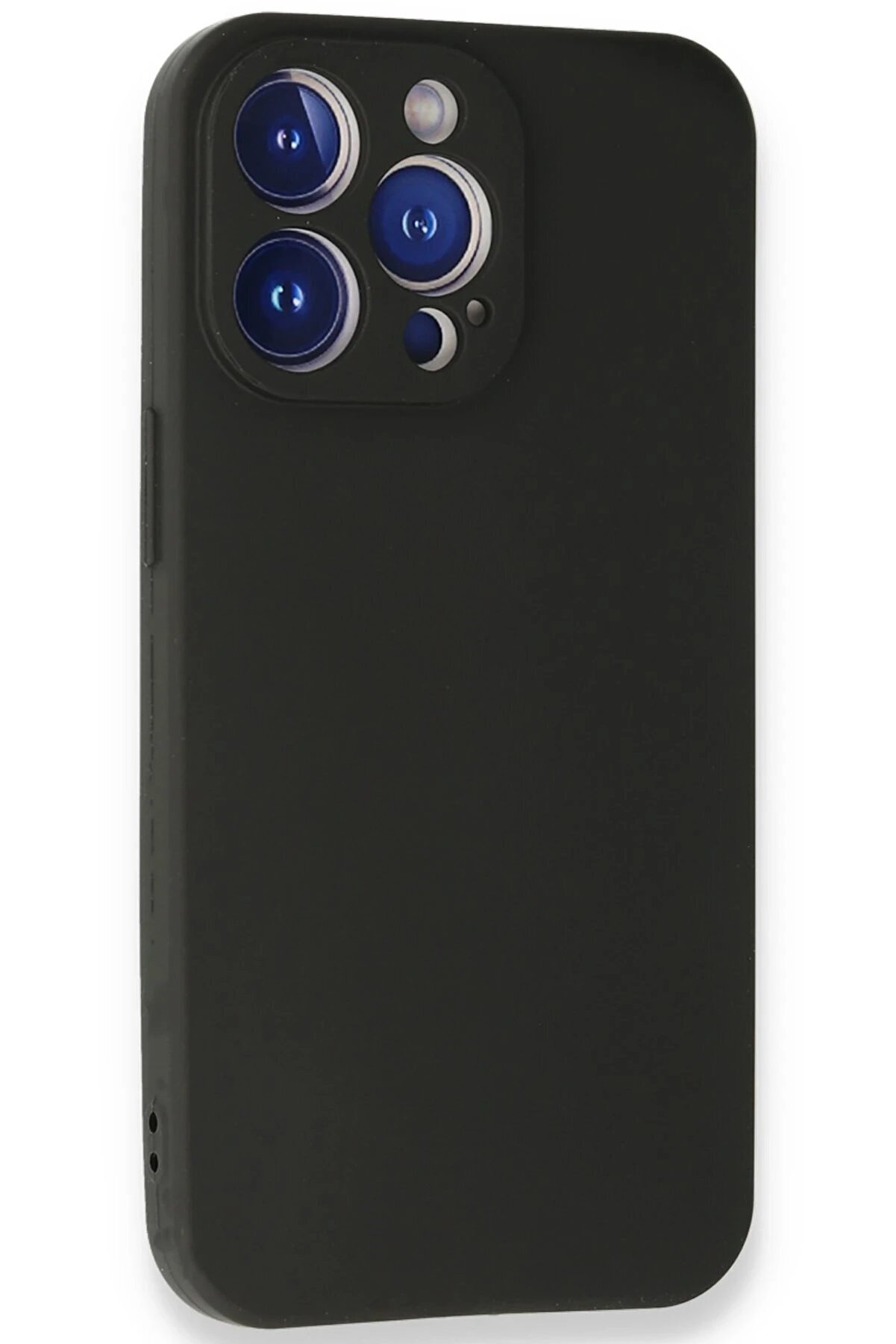 İphone 13 Pro Max Kılıf Fi̇rst Si̇li̇kon - Si̇yah - Dropx7560-7437