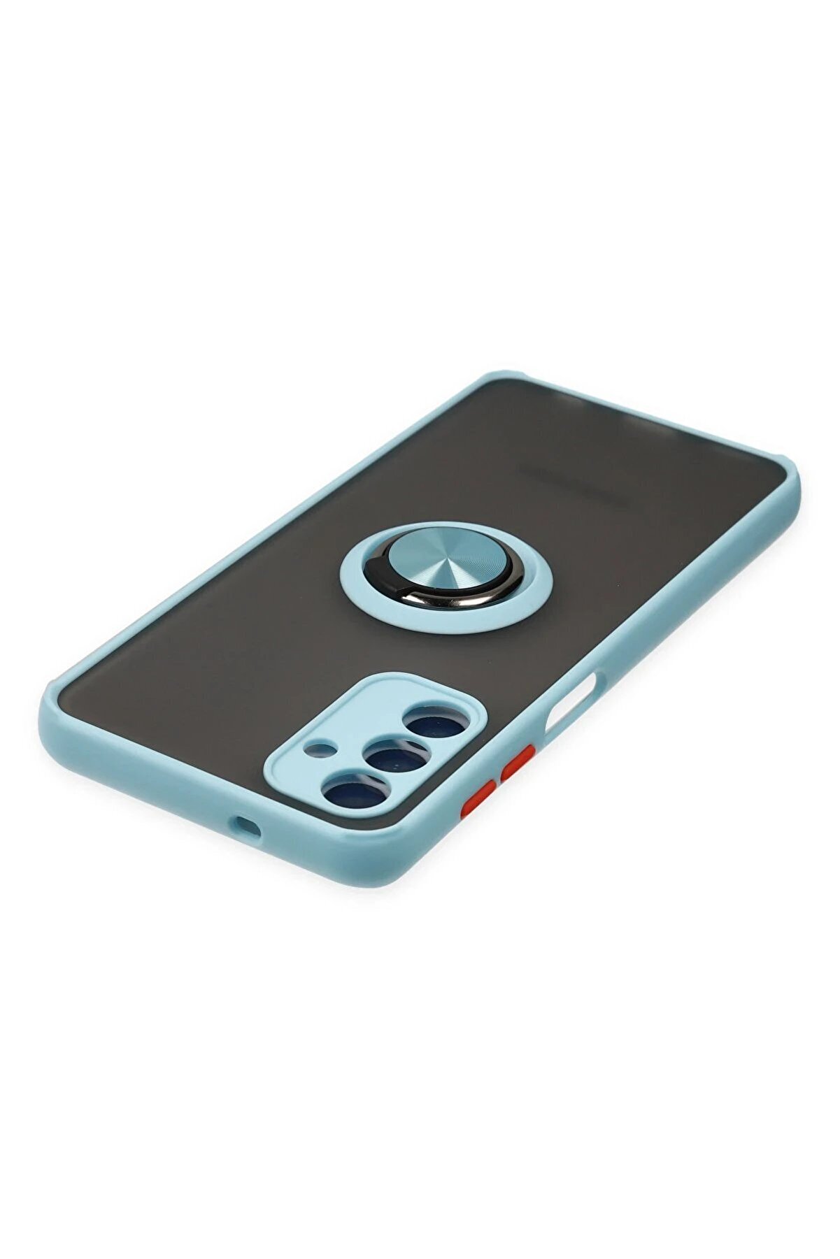 Samsung Galaxy A04S Kılıf Montreal Yüzüklü Si̇li̇kon Kapak - Buz Mavi̇ - Dropx5768-5908