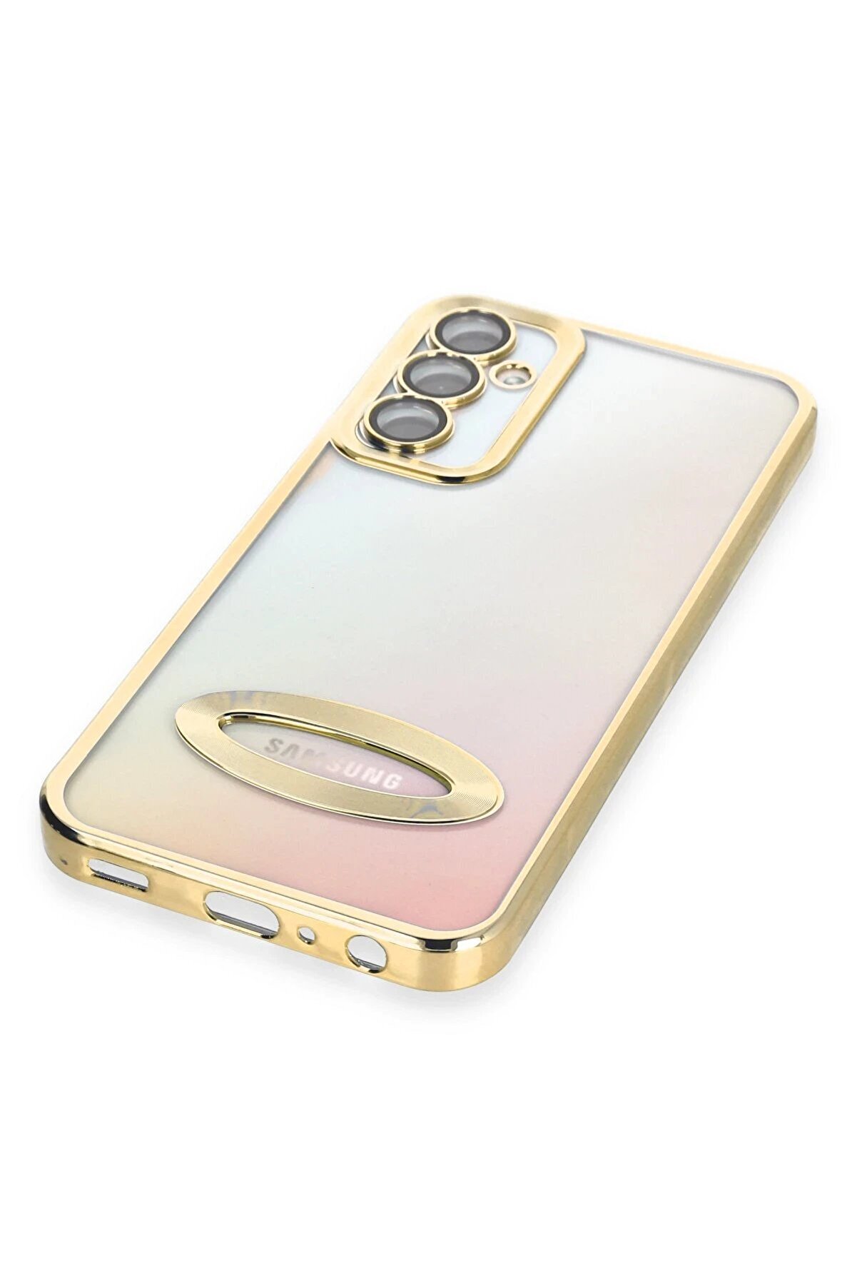 Samsung Galaxy A14 4G Kılıf Slot Si̇li̇kon - Gold - Dropx3521-1984