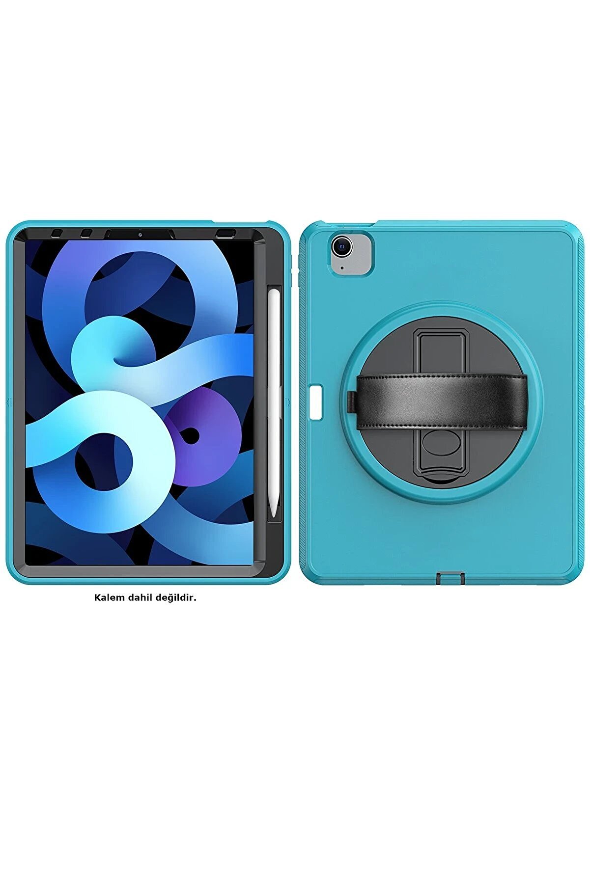 İpad 2022 10.9 (10.Nesi̇l) Kılıf Hand Strap Tablet Kılıfı - Turkuaz - Dropx4426-3263