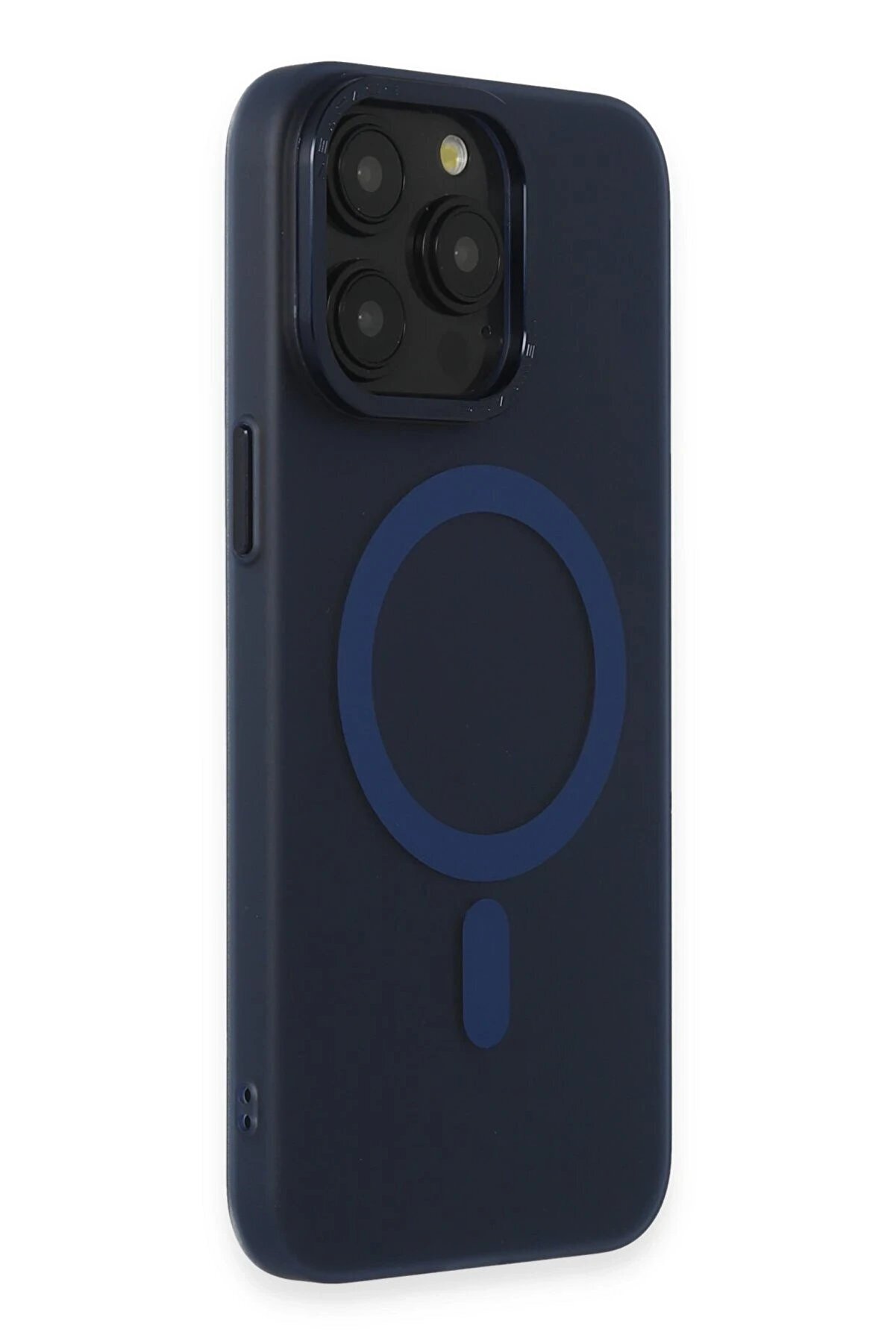 İphone 15 Pro Kılıf Lodos Magneti̇csafe Mat Kapak - Mavi̇ - Dropx2255-6592