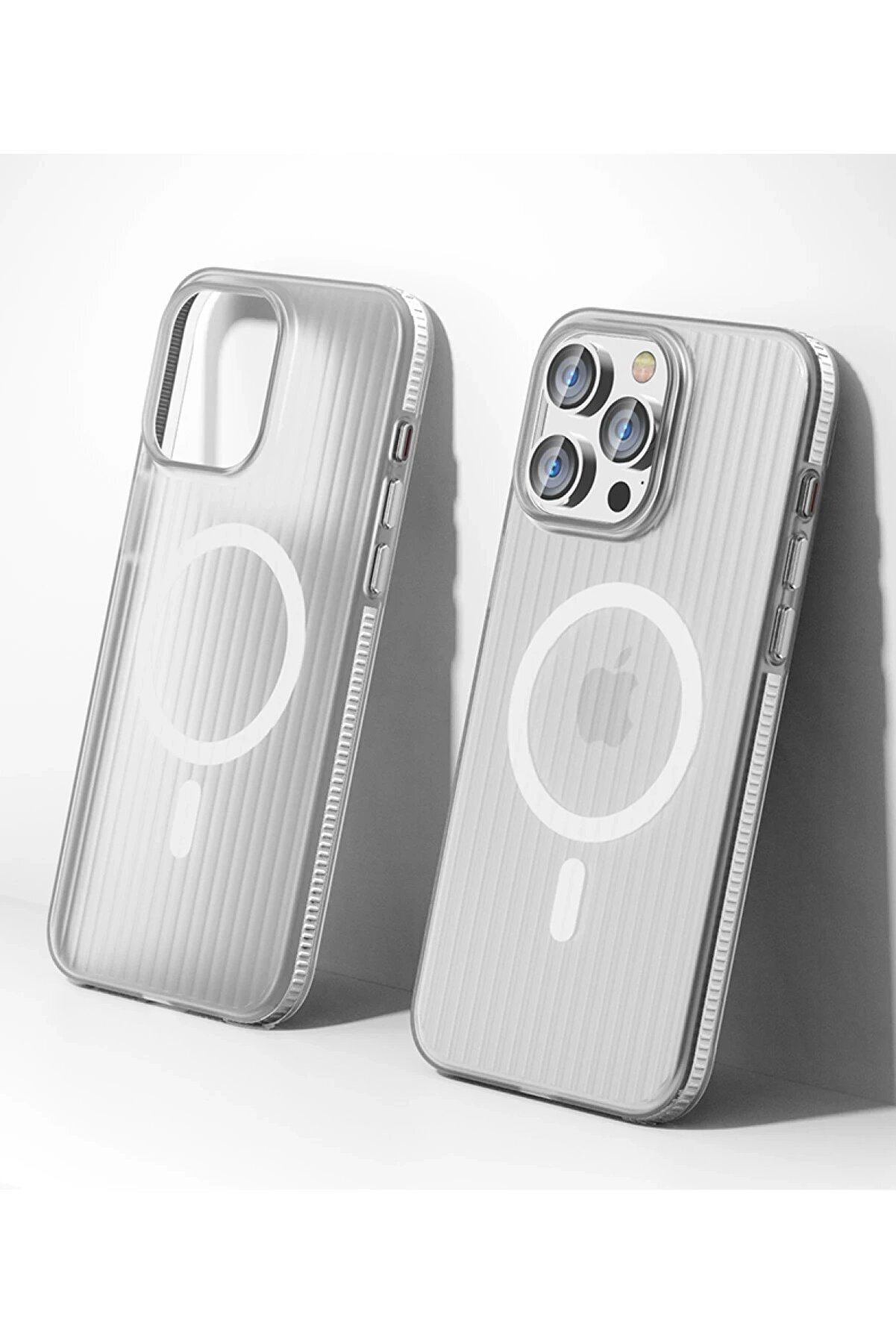 İphone 14 Pro Max Li̇ne Magsafe Kapak - Beyaz - Dropx4355-9288