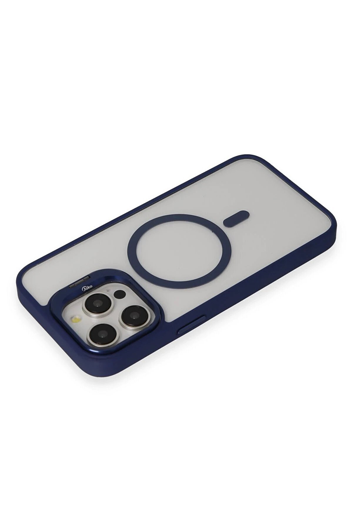 İphone 15 Pro Kılıf Roblox Lens Magsafe Standlı Kapak - Laci̇vert - Dropx8648-8458