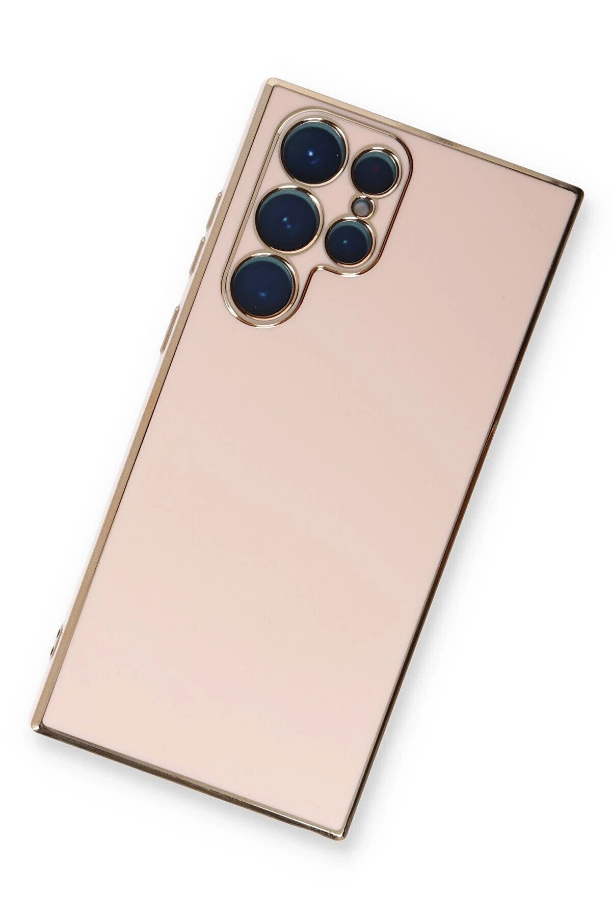 Samsung Galaxy S22 Ultra Kılıf Volet Si̇li̇kon - Pembe - Dropx7051-3564