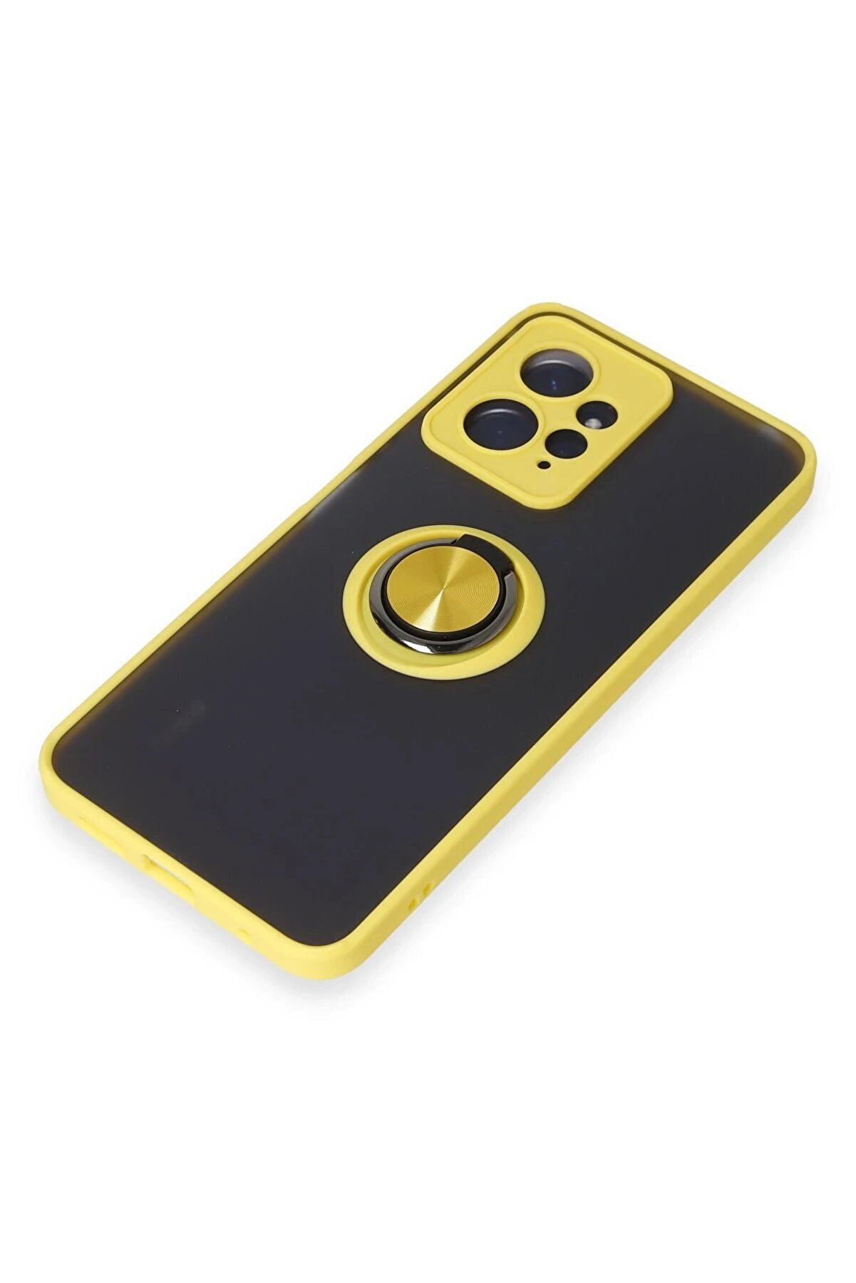 Xi̇aomi̇ Redmi̇ Note 12 4G Kılıf Montreal Y&uuml;z&uuml;kl&uuml; Si̇li̇kon Kapak - Sarı - Dropx4188-4266