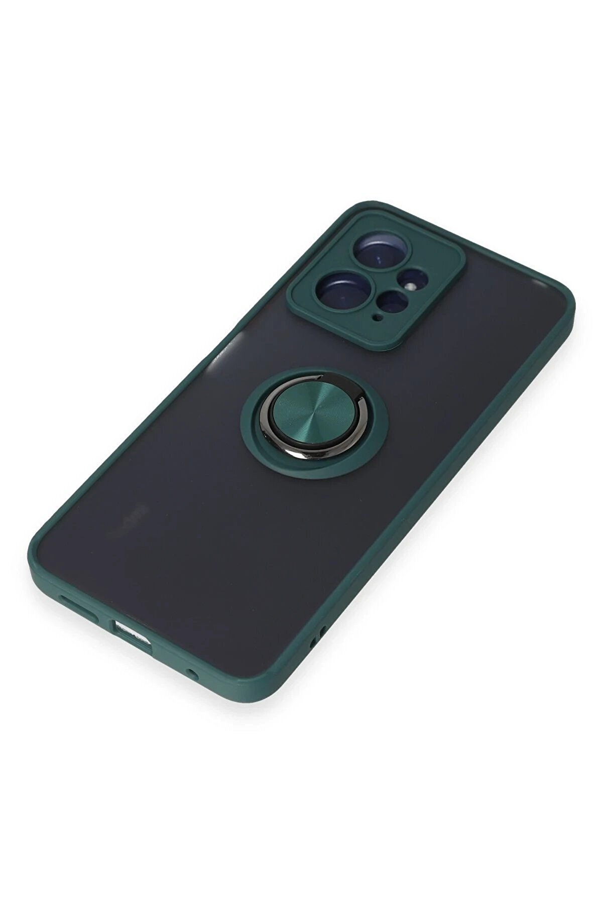 Xi̇aomi̇ Redmi̇ Note 12 4G Kılıf Montreal Yüzüklü Si̇li̇kon Kapak - Yeşi̇l - Dropx4215-2424