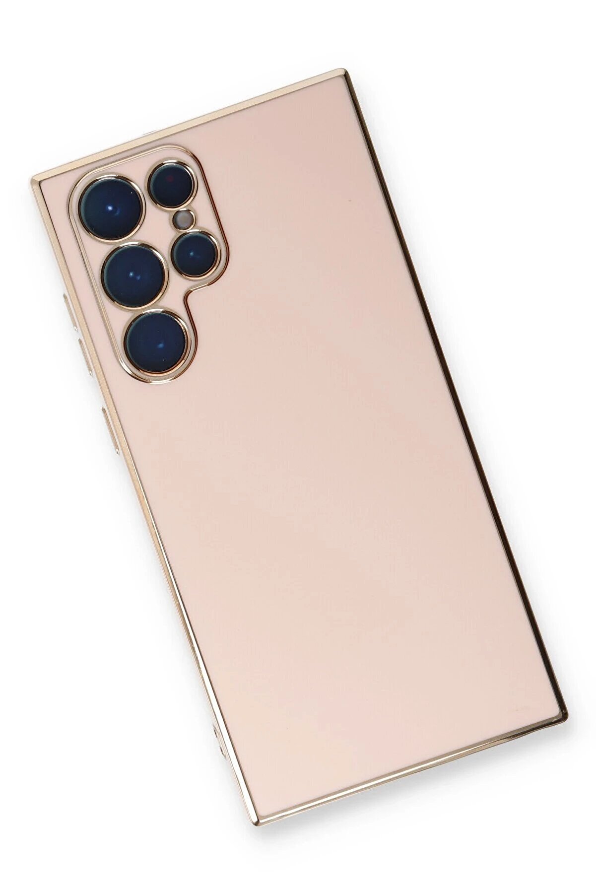 Samsung Galaxy S22 Ultra Kılıf Volet Si̇li̇kon - Pembe - Dropx7051-3564