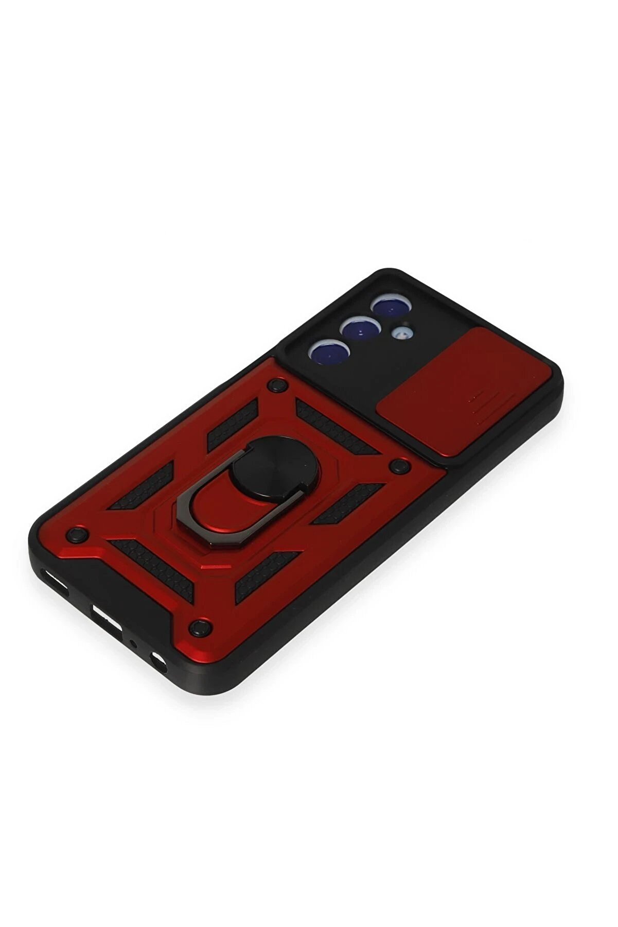 Samsung Galaxy M34 5G Kılıf Pars Lens Y&uuml;z&uuml;kl&uuml; Si̇li̇kon - Kırmızı - Dropx9482-4939