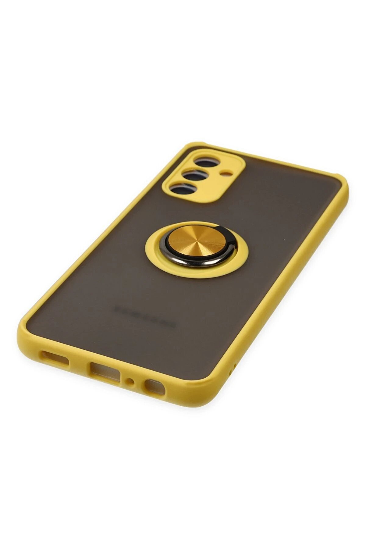 Samsung Galaxy A04S Kılıf Montreal Yüzüklü Si̇li̇kon Kapak - Sarı - Dropx6395-8183