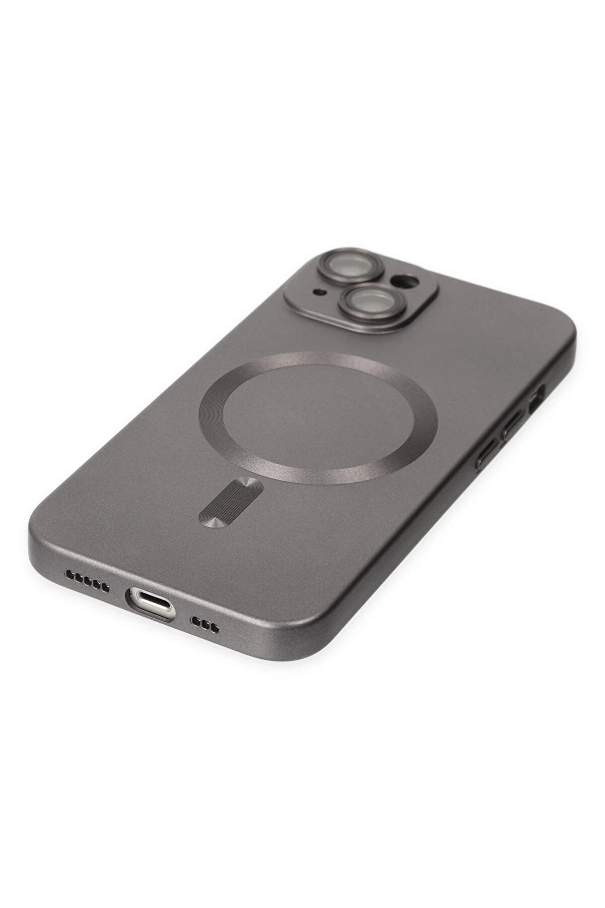 İphone 14 Plus Kılıf Moshi̇ Lens Magneti̇csafe Si̇li̇kon - Füme - Dropx6776-5898