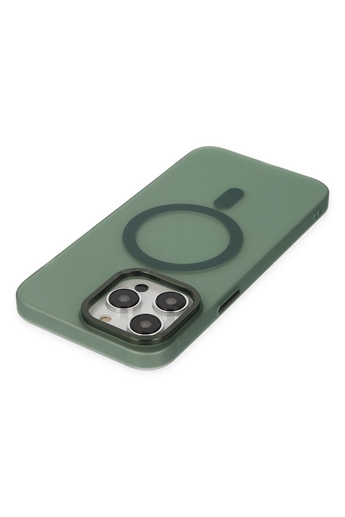 İphone 14 Pro Max Kılıf Lodos Magneti̇csafe Mat Kapak - K&ouml;knar Yeşi̇li̇ - Dropx4960-8332