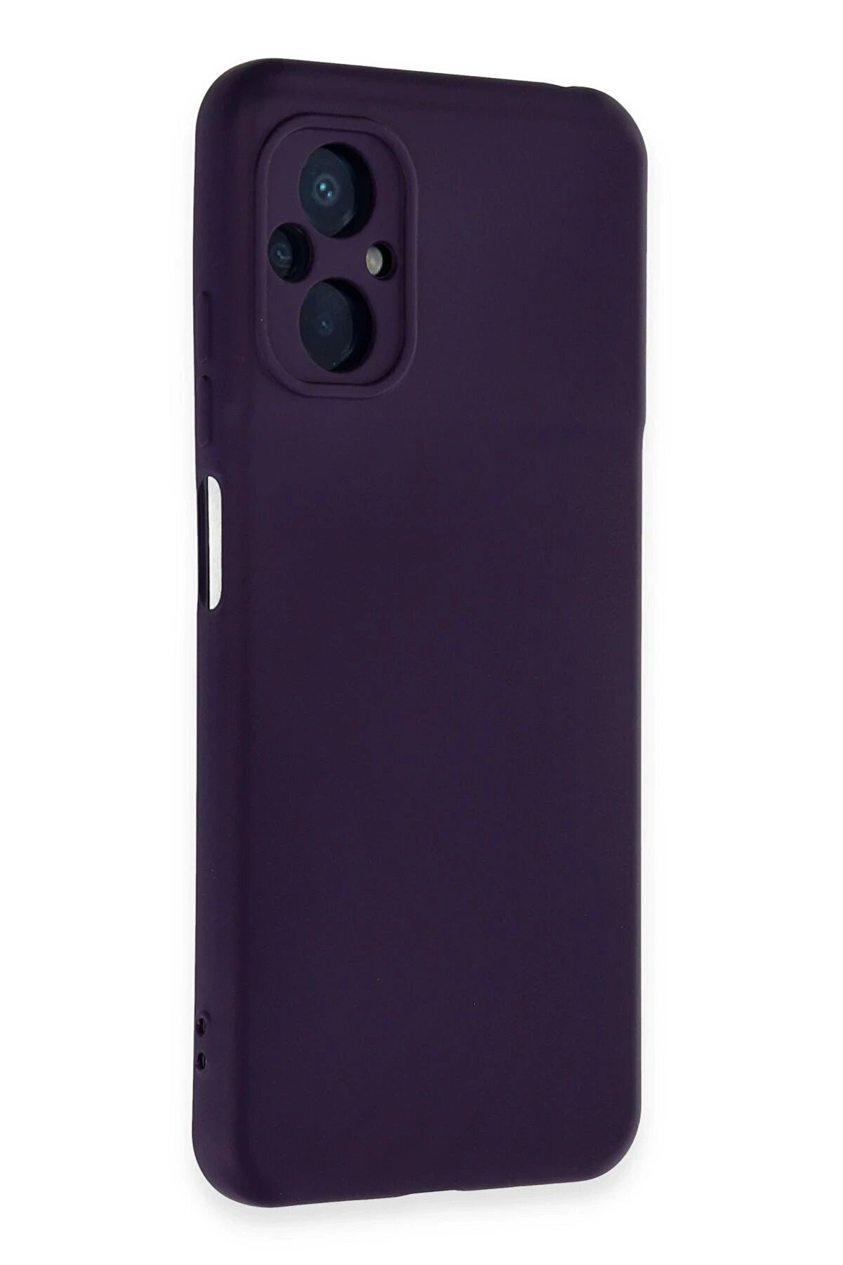 Xi̇aomi̇ Poco M5 Kılıf Nano İçi̇ Kadi̇fe Si̇li̇kon - Mor - Dropx9284-7319