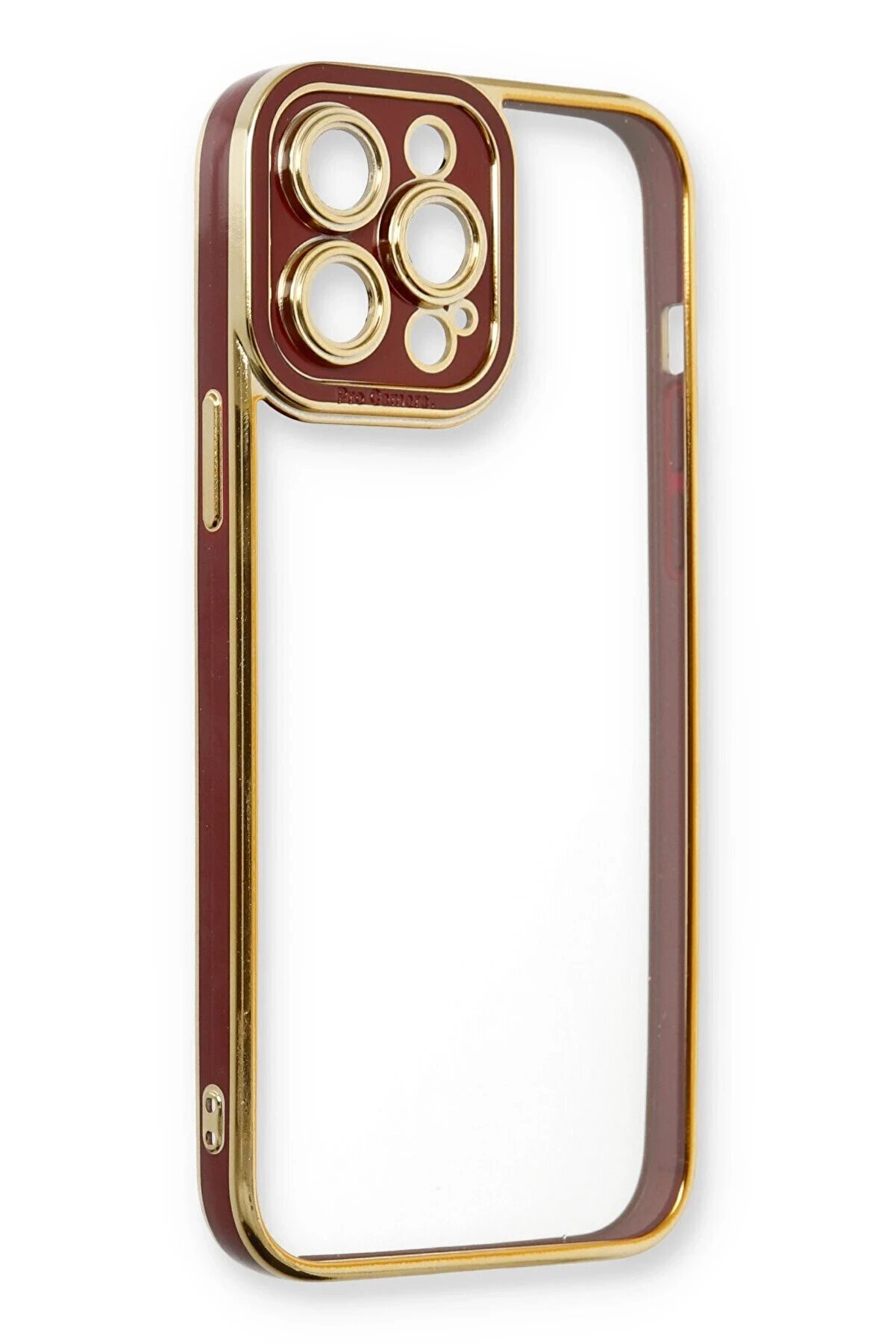 İphone 13 Pro Kılıf Li̇va Lens Si̇li̇kon - Bordo - Dropx3492-1154