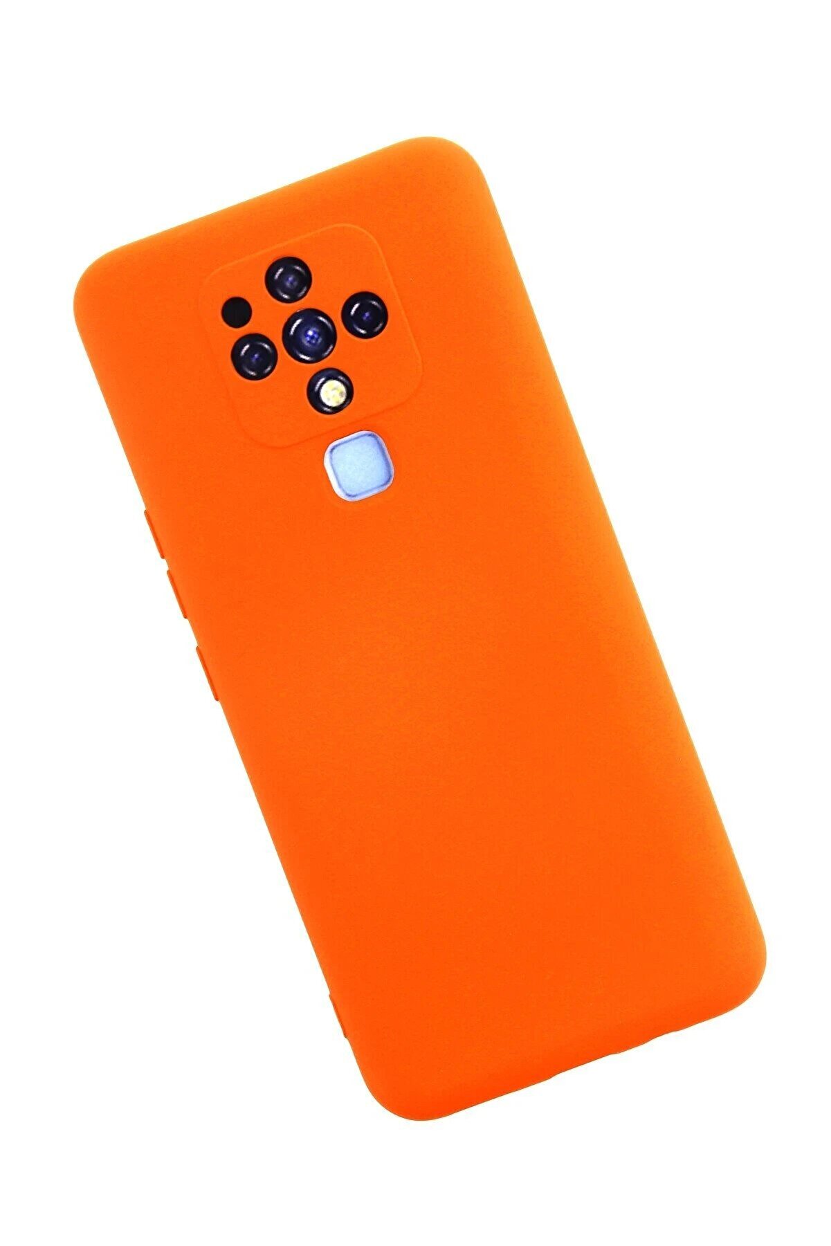Tecno Camon 16 Kılıf Nano İ&ccedil;i̇ Kadi̇fe Si̇li̇kon - Turuncu - Dropx3542-4925